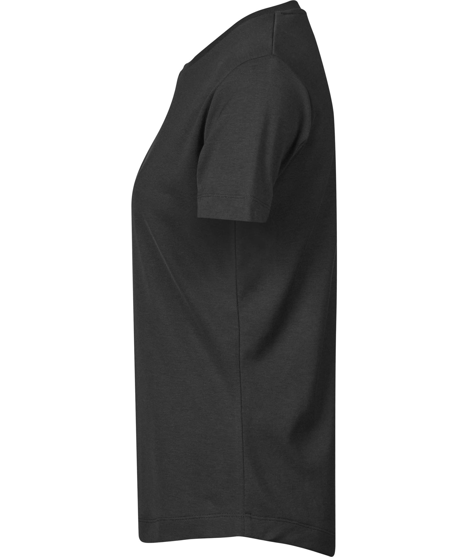 Tee Jays Pima Damen T-Shirt, Schwarz, large image number 3