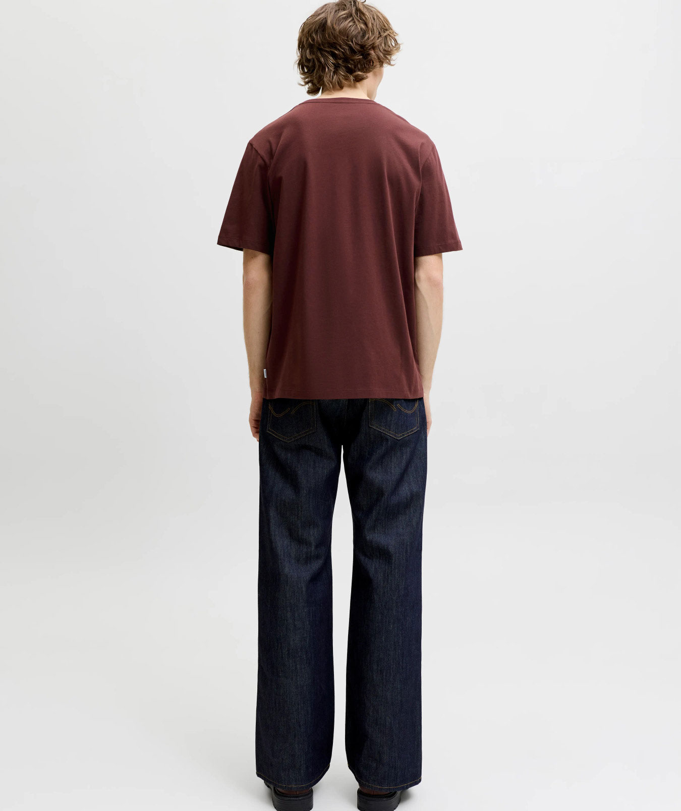 Jack & Jones JJEORGANIC basic T-skjorte, Bitter Chocolate, large image number 2