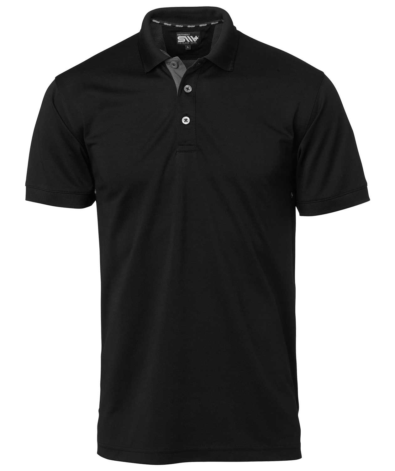 South West Somerton polo shirt, Black, large image number 0