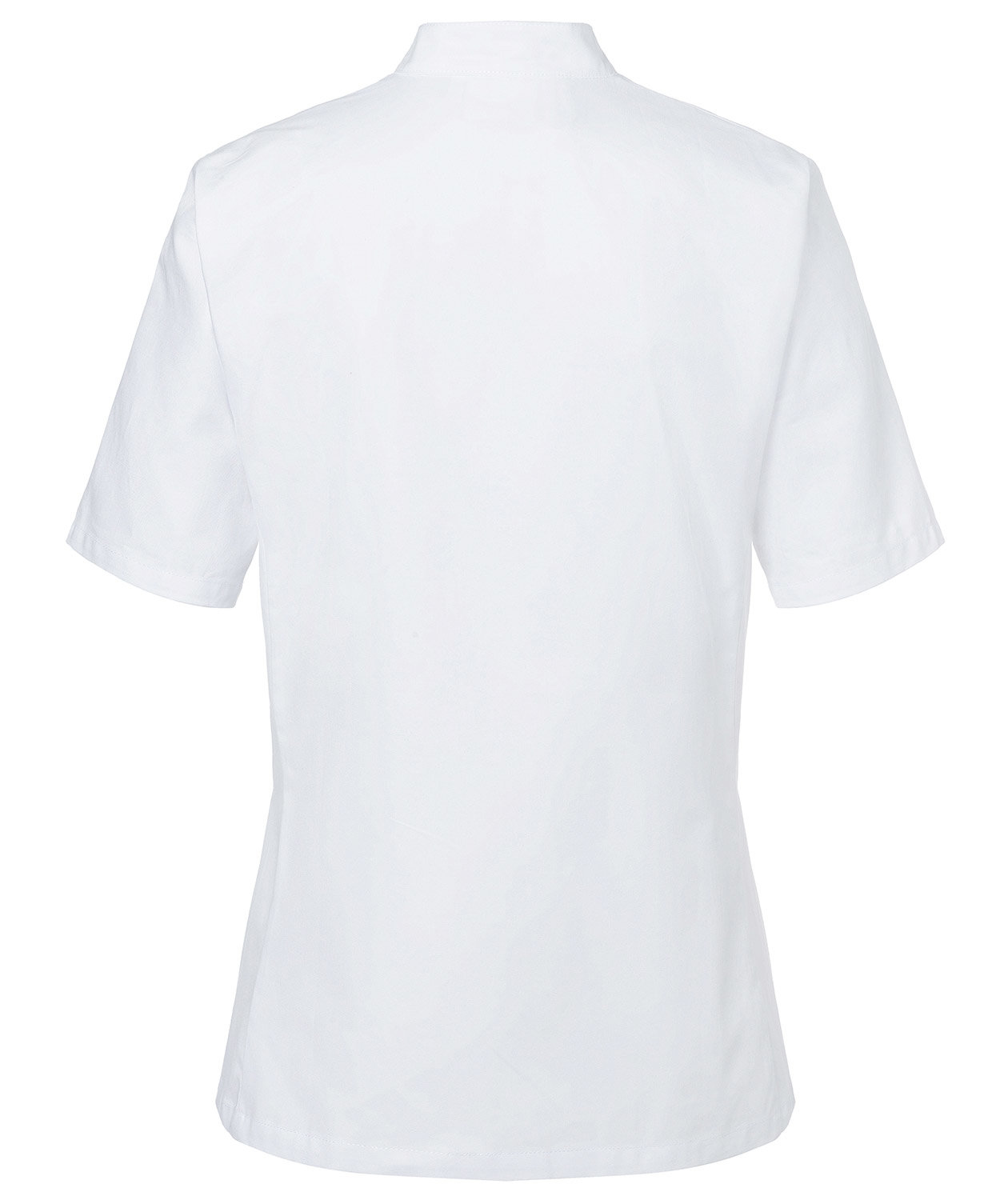 Karlowsky Pauline kort&aelig;rmet dame kokkejakke uden knapper, Hvid, large image number 2