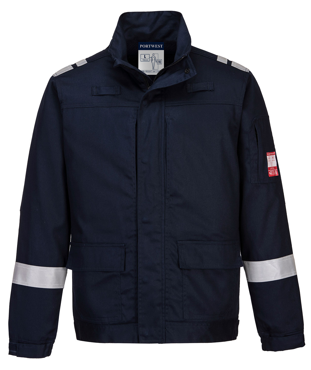 Portwest Bizflame Plus arbetsjacka, Marinbl&aring;