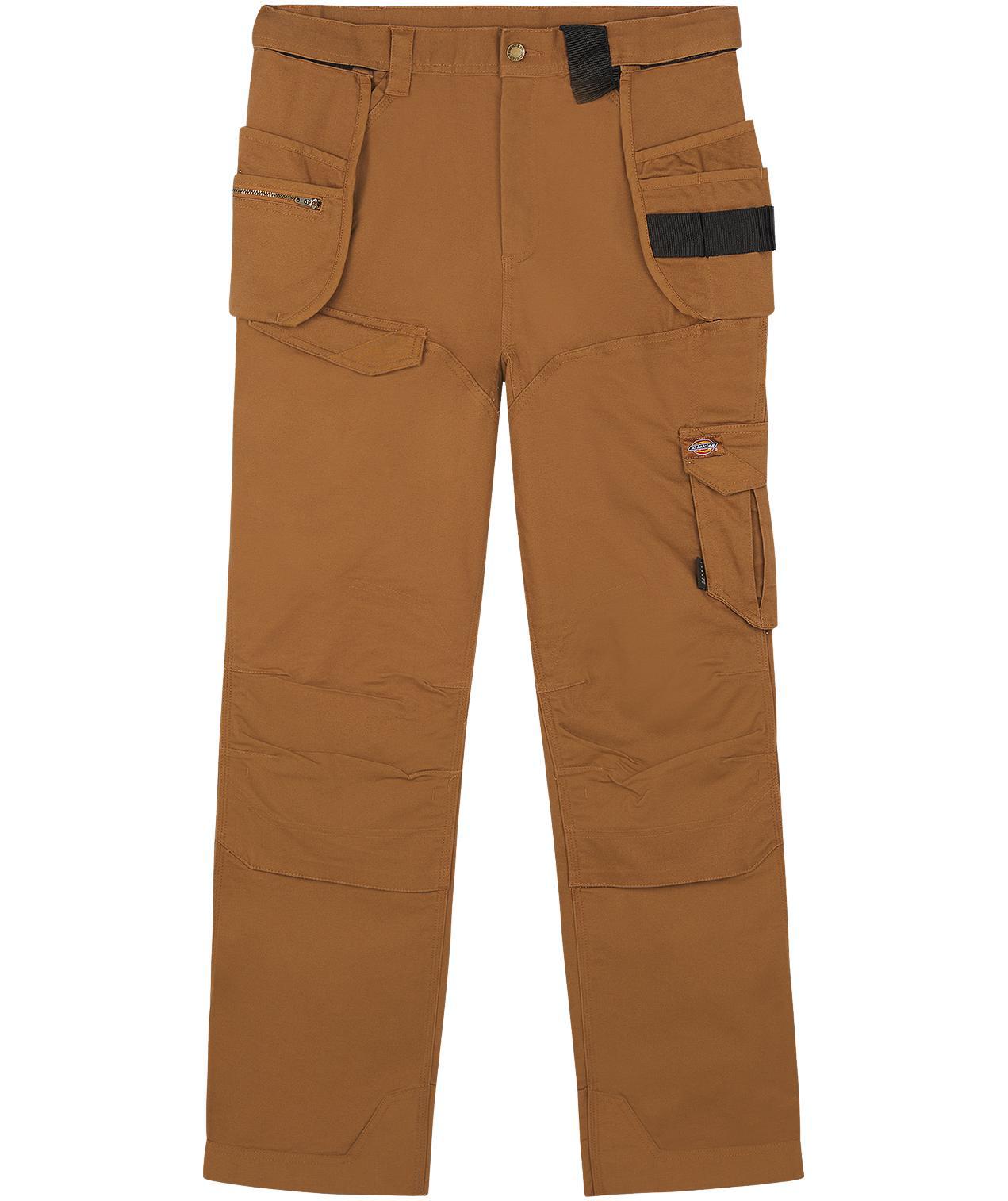 Dickies TechDuck hantverksbyxa, Rinsed Brown Duck