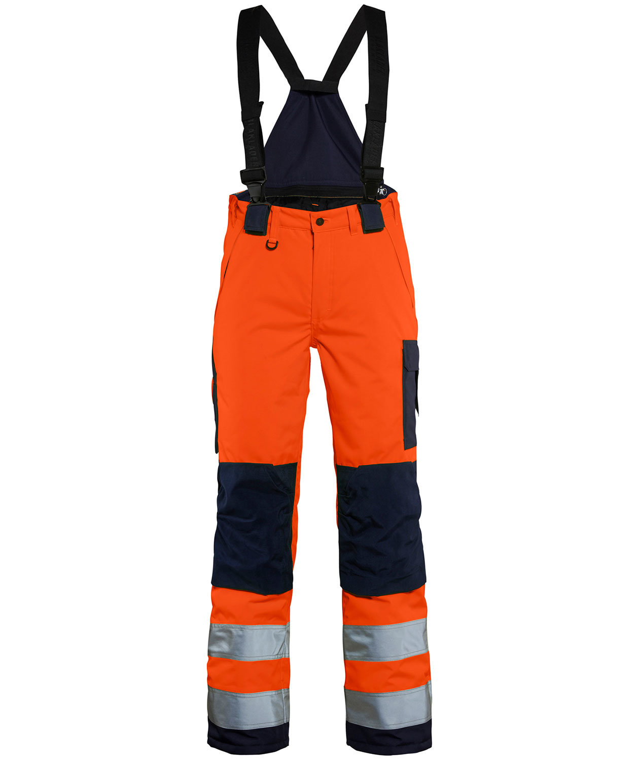 Bl&aring;kl&auml;der vinterbyxa dam, Varsel Orange/Marinbl&aring;