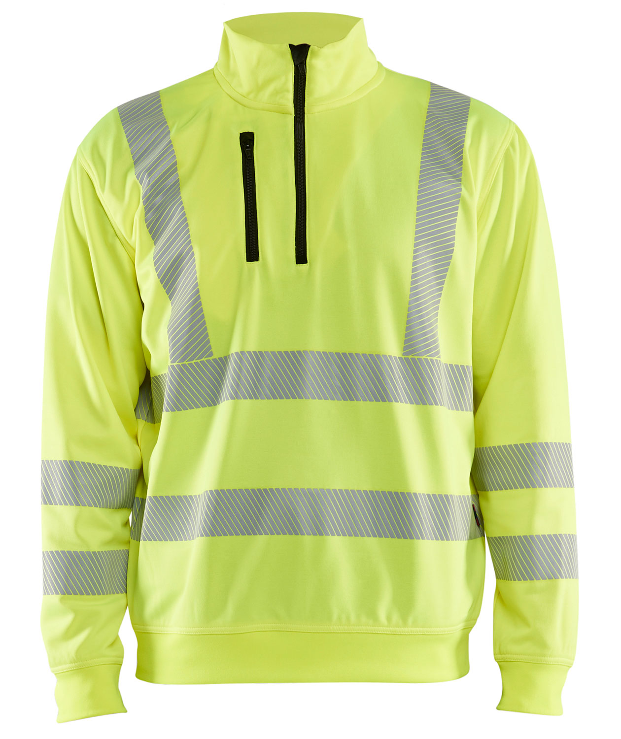 Bl&aring;kl&auml;der half zip sweatshirt, Varsel Gul, large image number 0