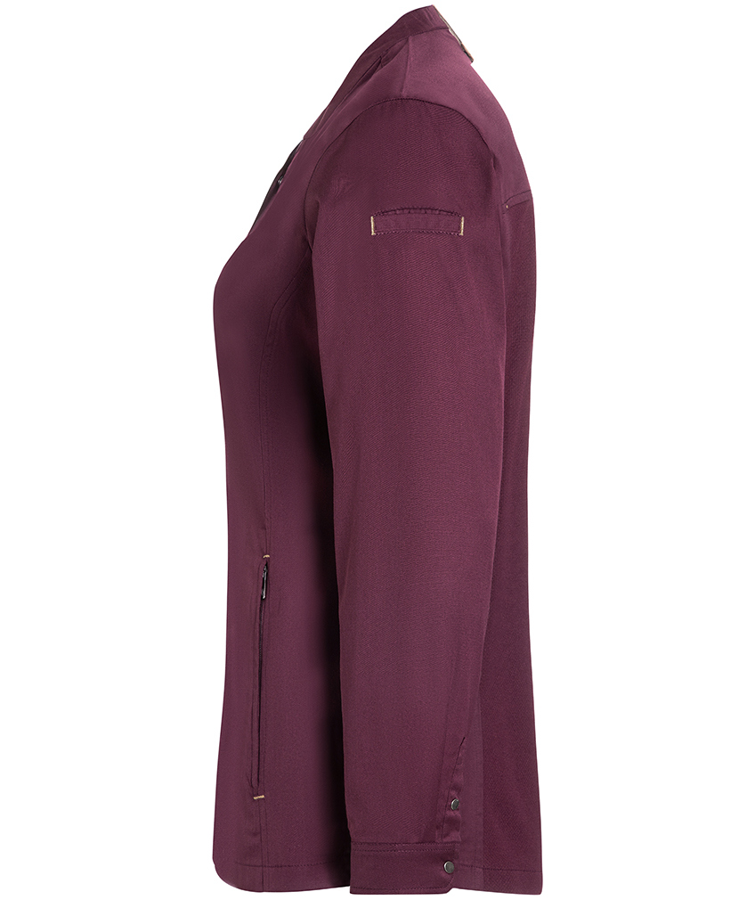 Karlowsky Green-Generation women's chefs jacket, Aubergine, large image number 3