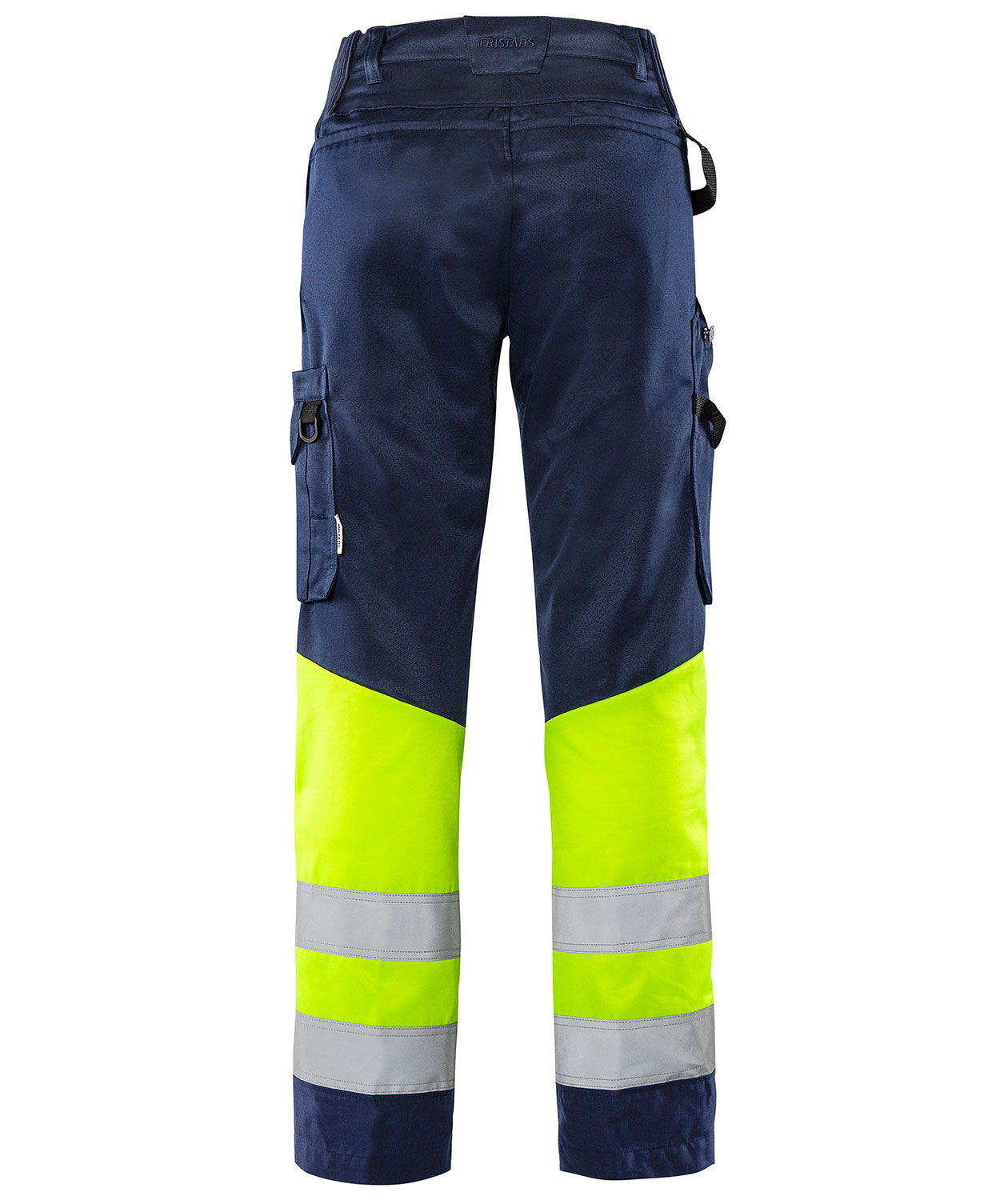 Fristads Green arbetsbyxa dam 2652 GPLU, Marin/Hi-Vis gul