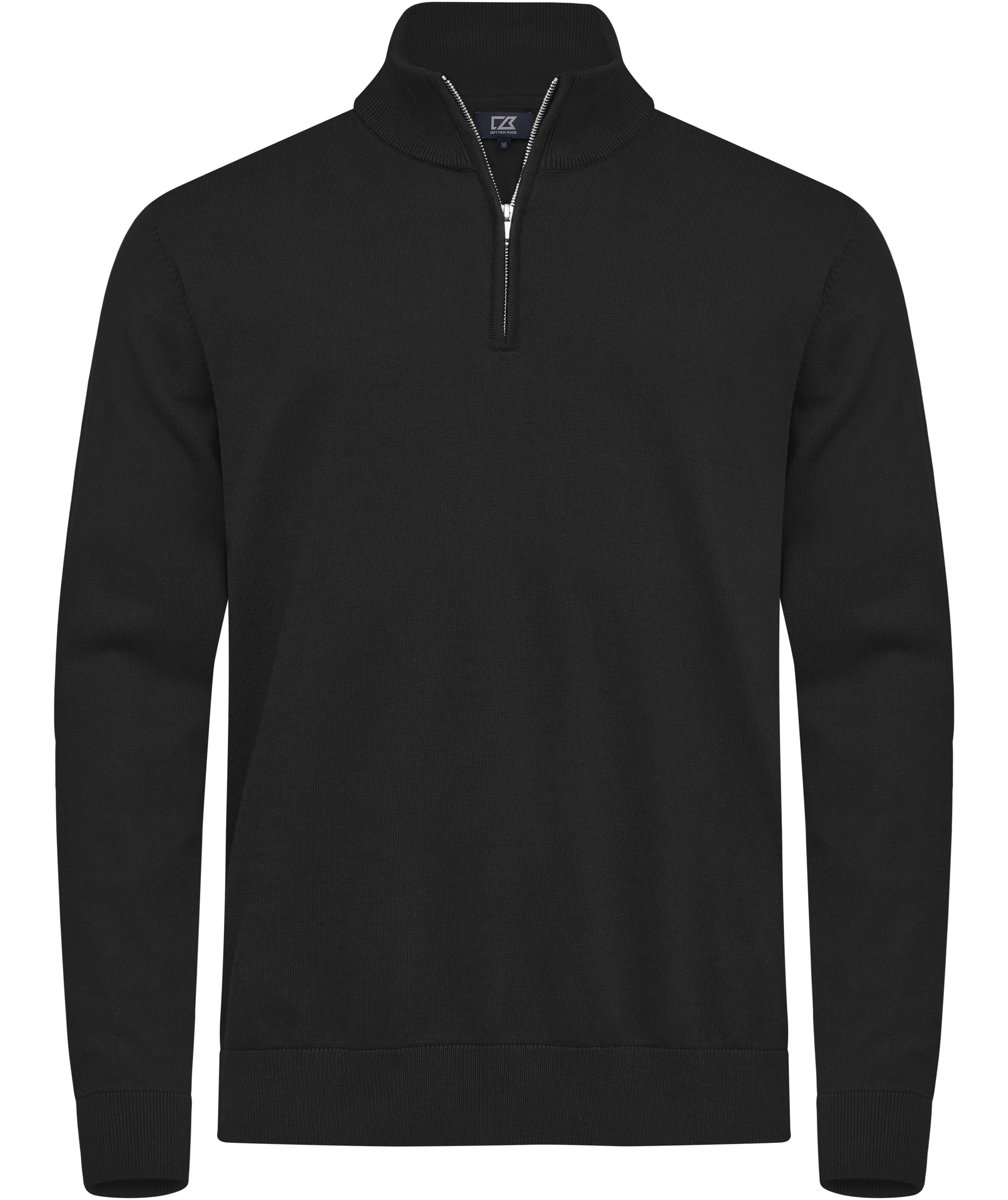 Cutter & Buck Oakville half zip striktr&oslash;je, Sort, Sort, swatch