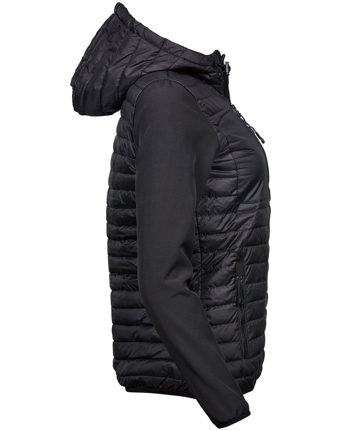 Tee Jays Hooded Crossover women's jacket, Black, large image number 4