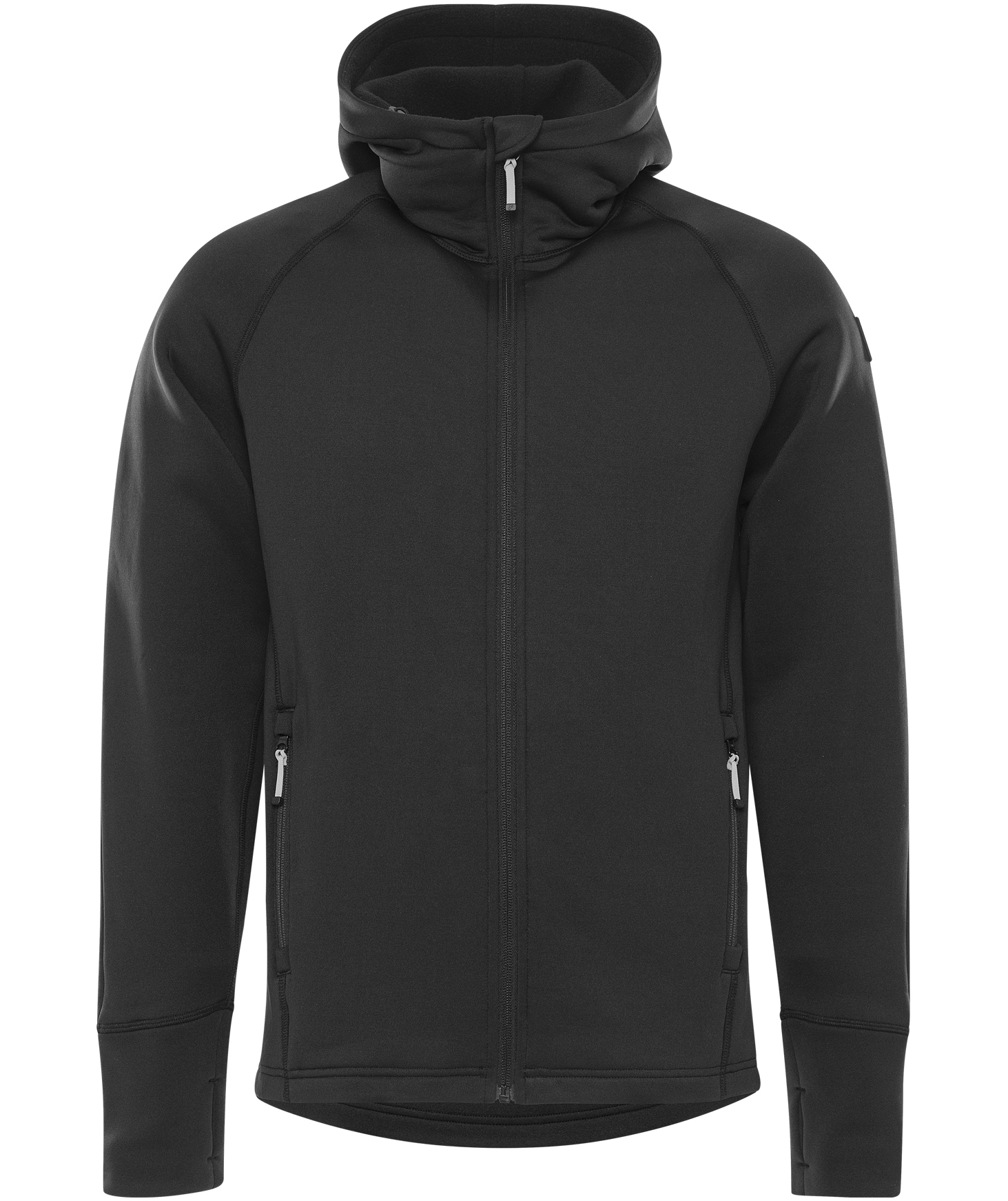 Fristads Cobalt Polartec&reg; hoodie med dragkedja full stretch, Svart