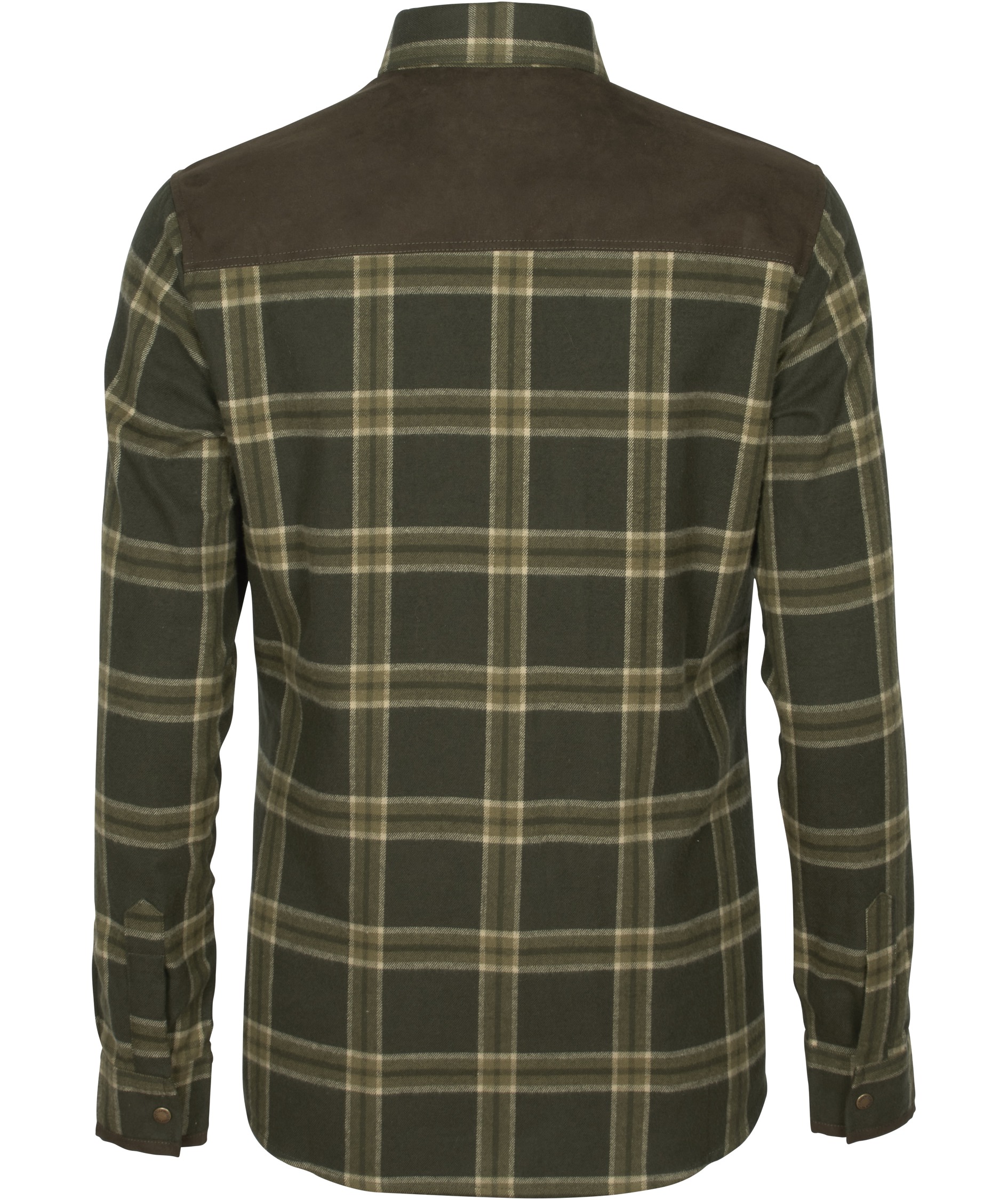 Pinewood Prestwick Exclusive dame flannelskjorte, Dark Green/Green, large image number 1