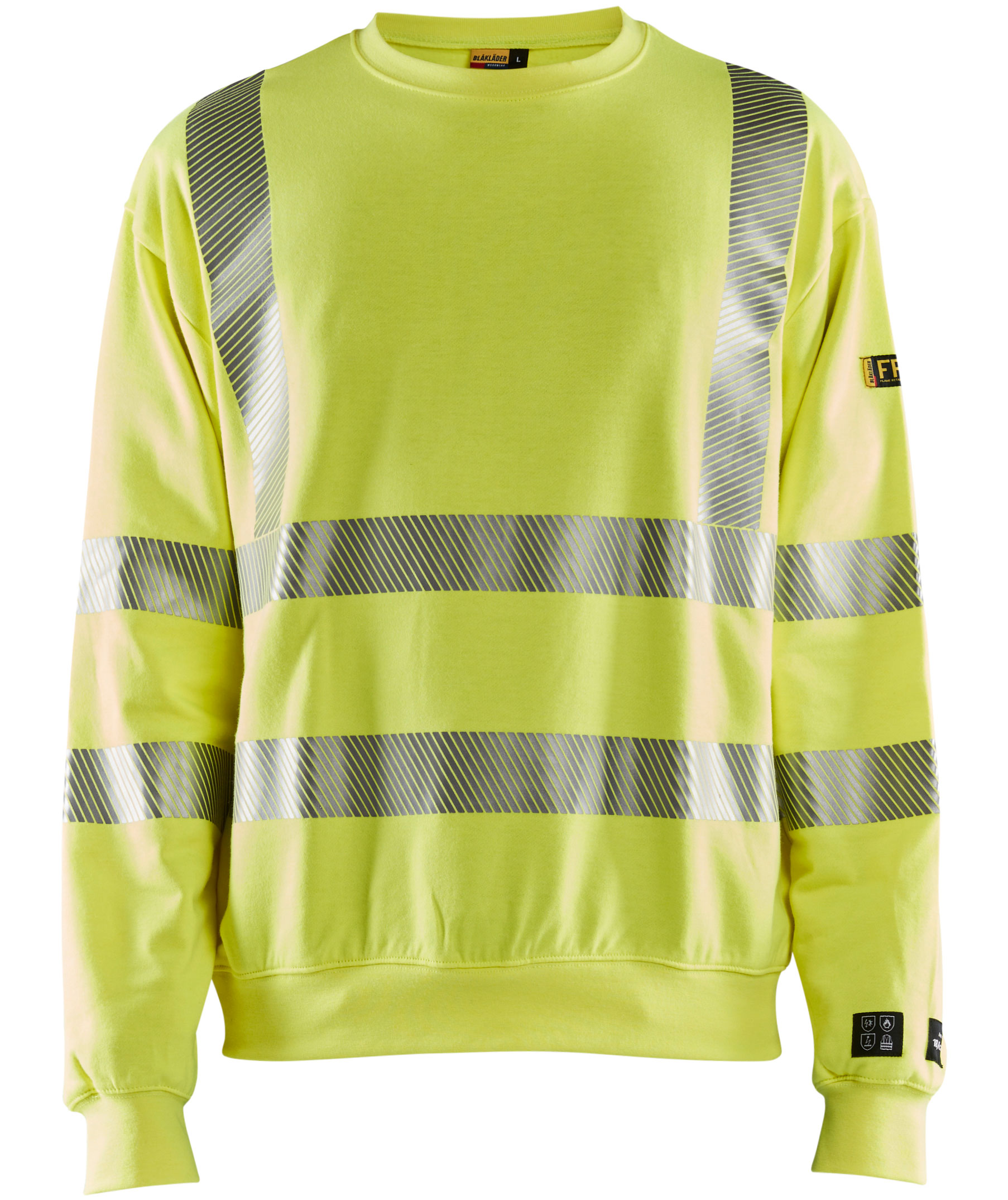 Bl&aring;kl&auml;der Multinorm sweatshirt, Varsel Gul