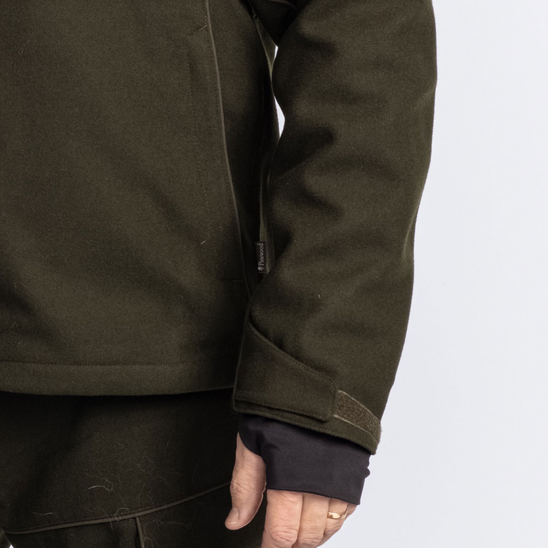 Pinewood Furudal Hunters jakke med uld, Moss green, large image number 7