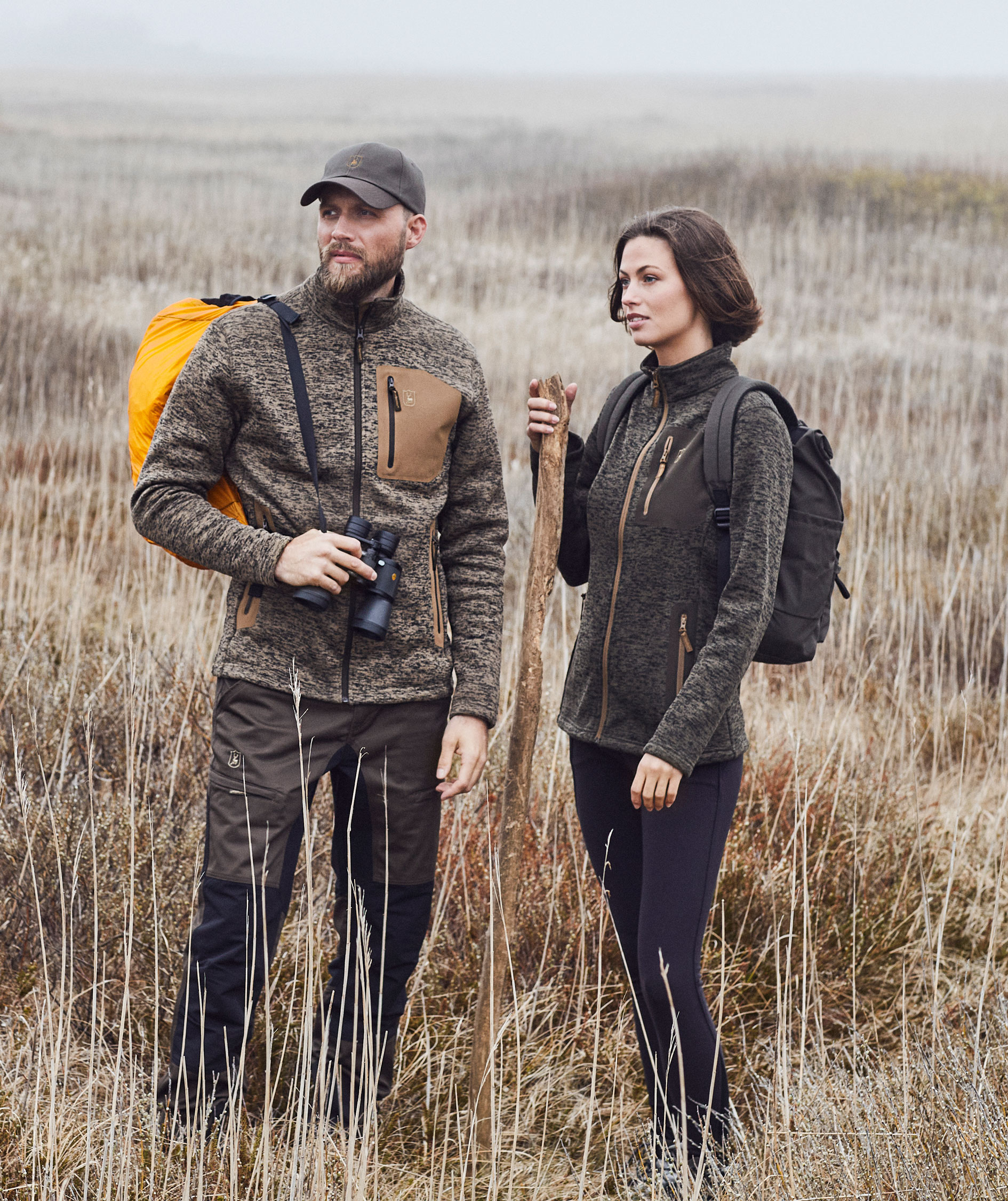 Deerhunter Lady Sarek dame strikket jakke, Olive Night Melange