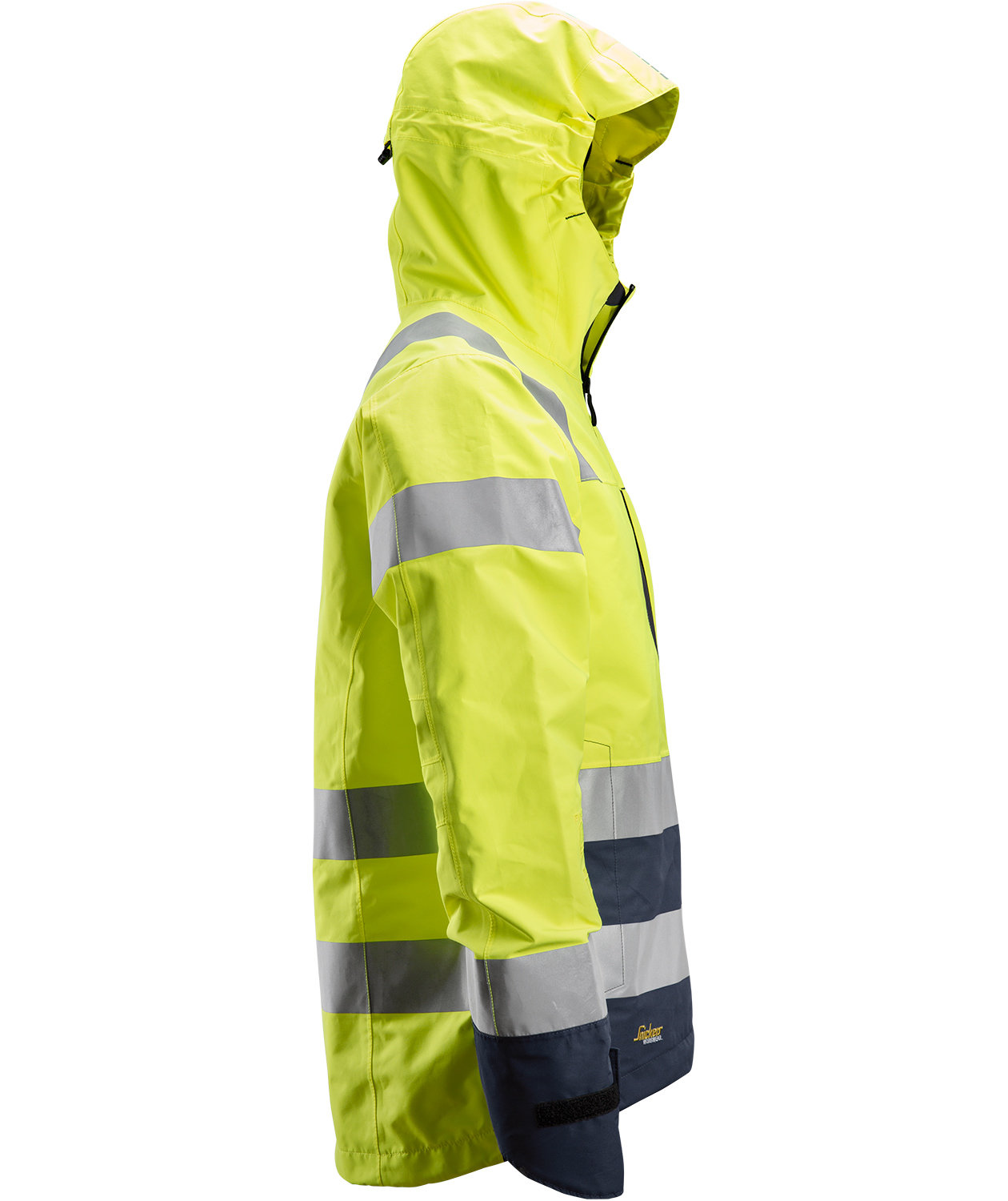Snickers AllroundWork shell jacket 1330, Hi-vis Yellow/Marine, large image number 3