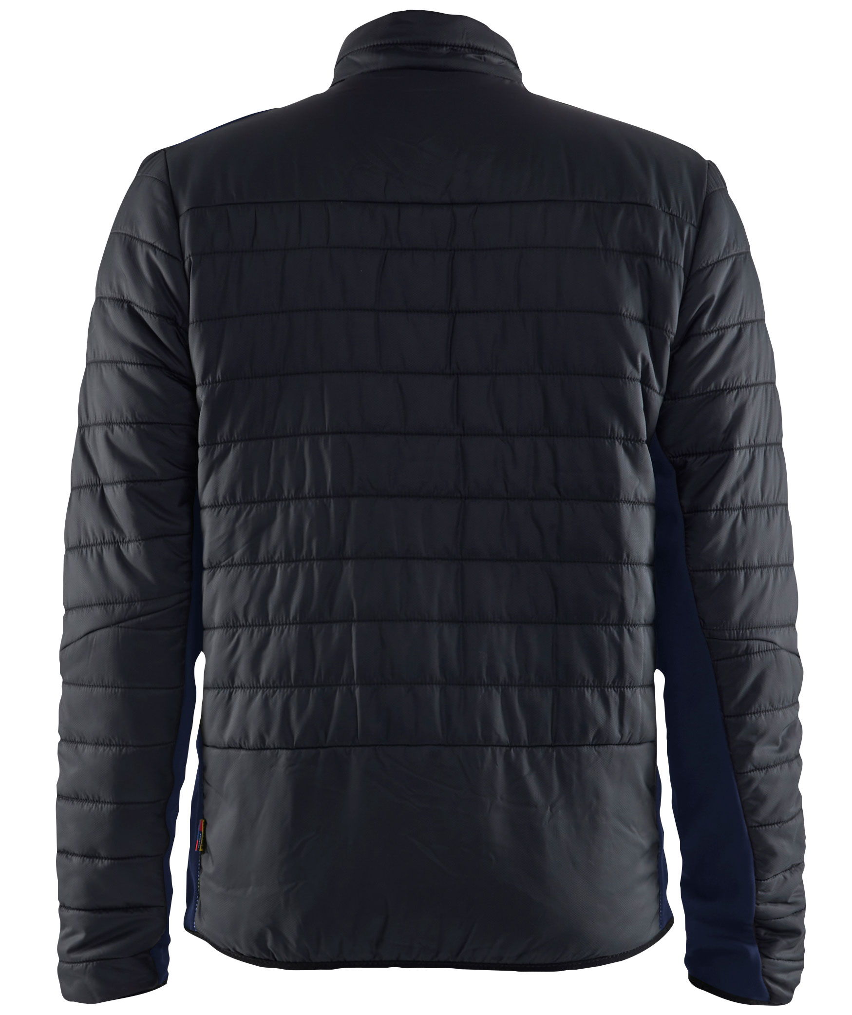 Bl&aring;kl&auml;der vattert jakke, Svart/M&oslash;rk Marine, large image number 1