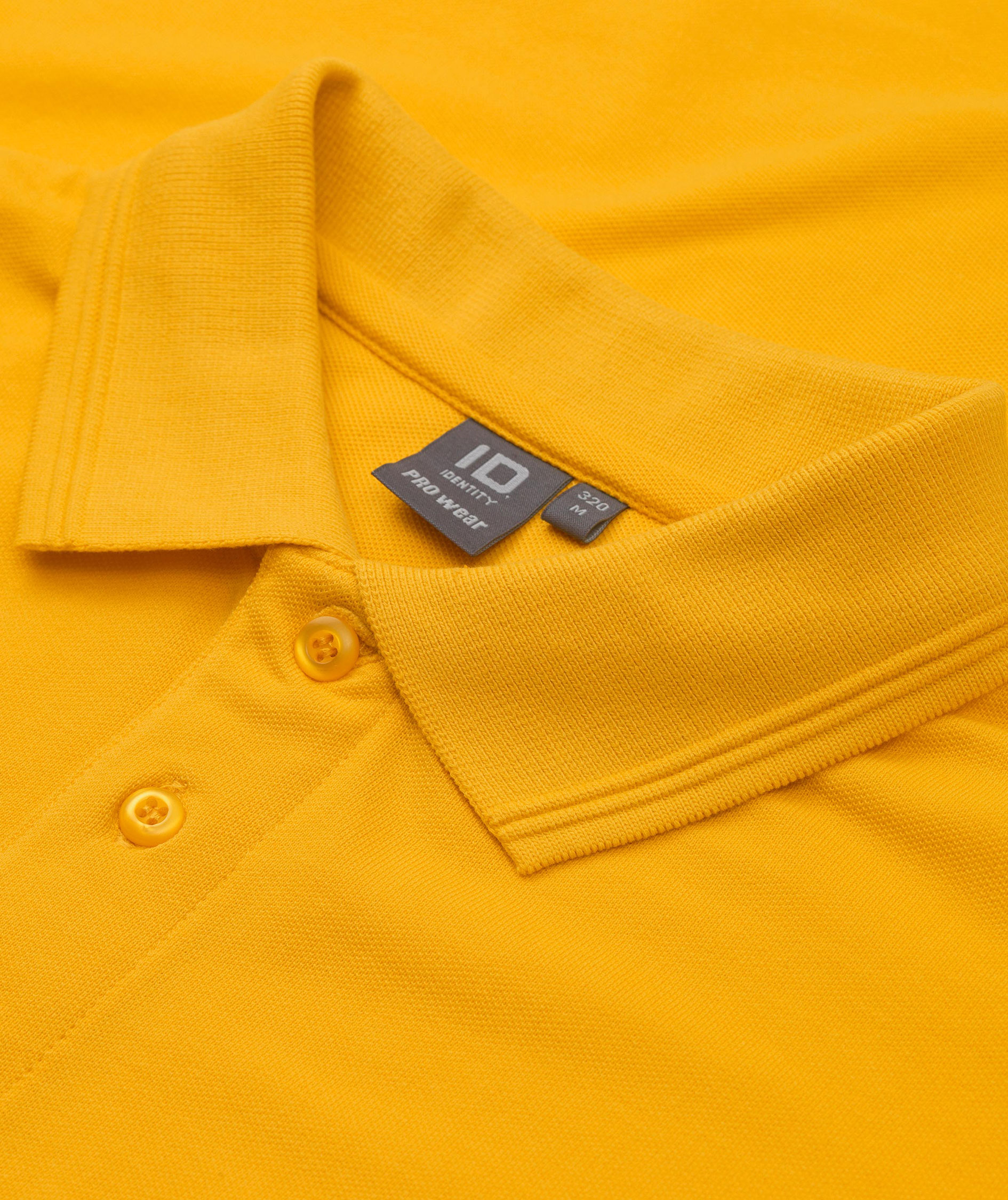 ID PRO Wear Polo T-skjorte med brystlomme, Gul, large image number 3