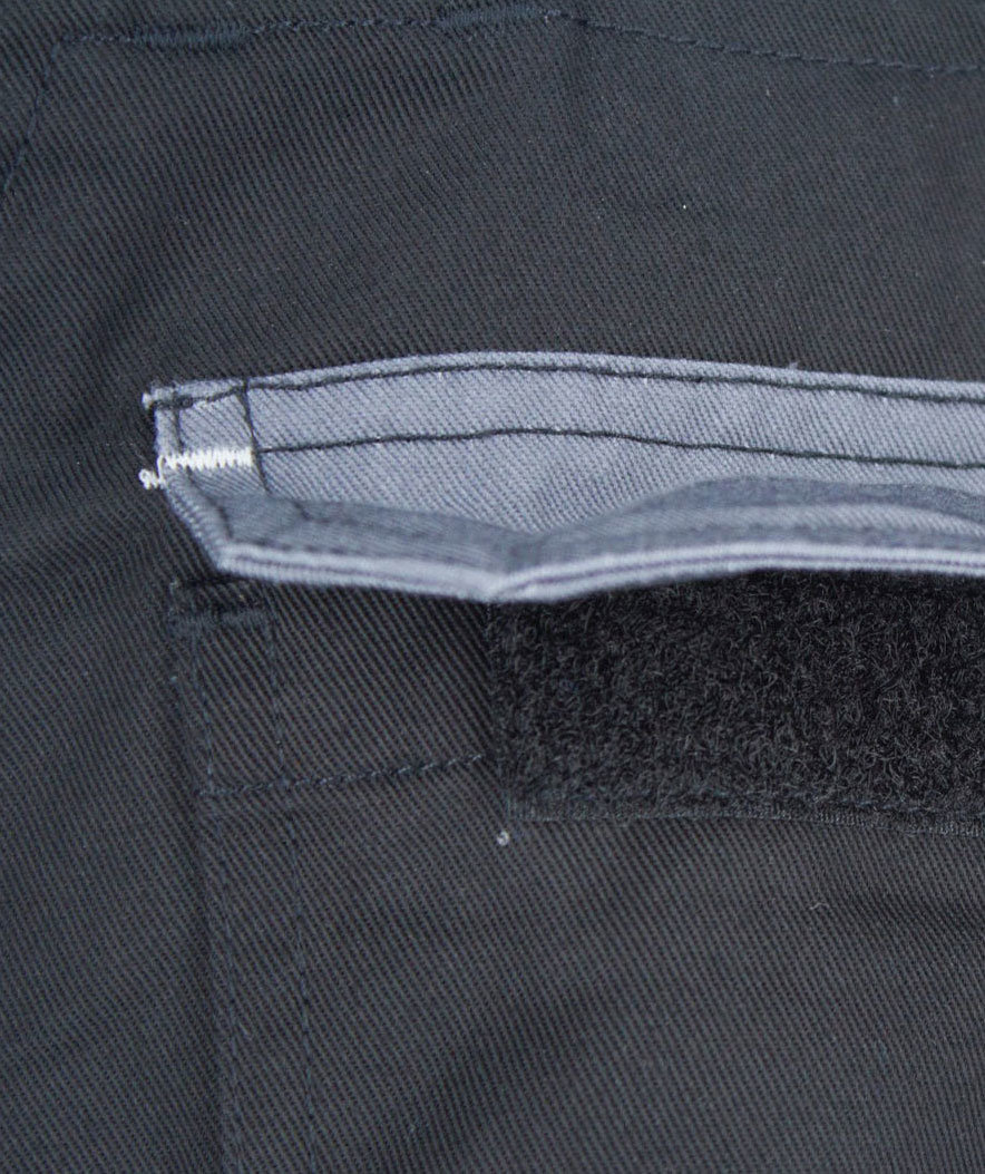 Kramp Original bib and braces for kids, Black/Grey, large image number 4