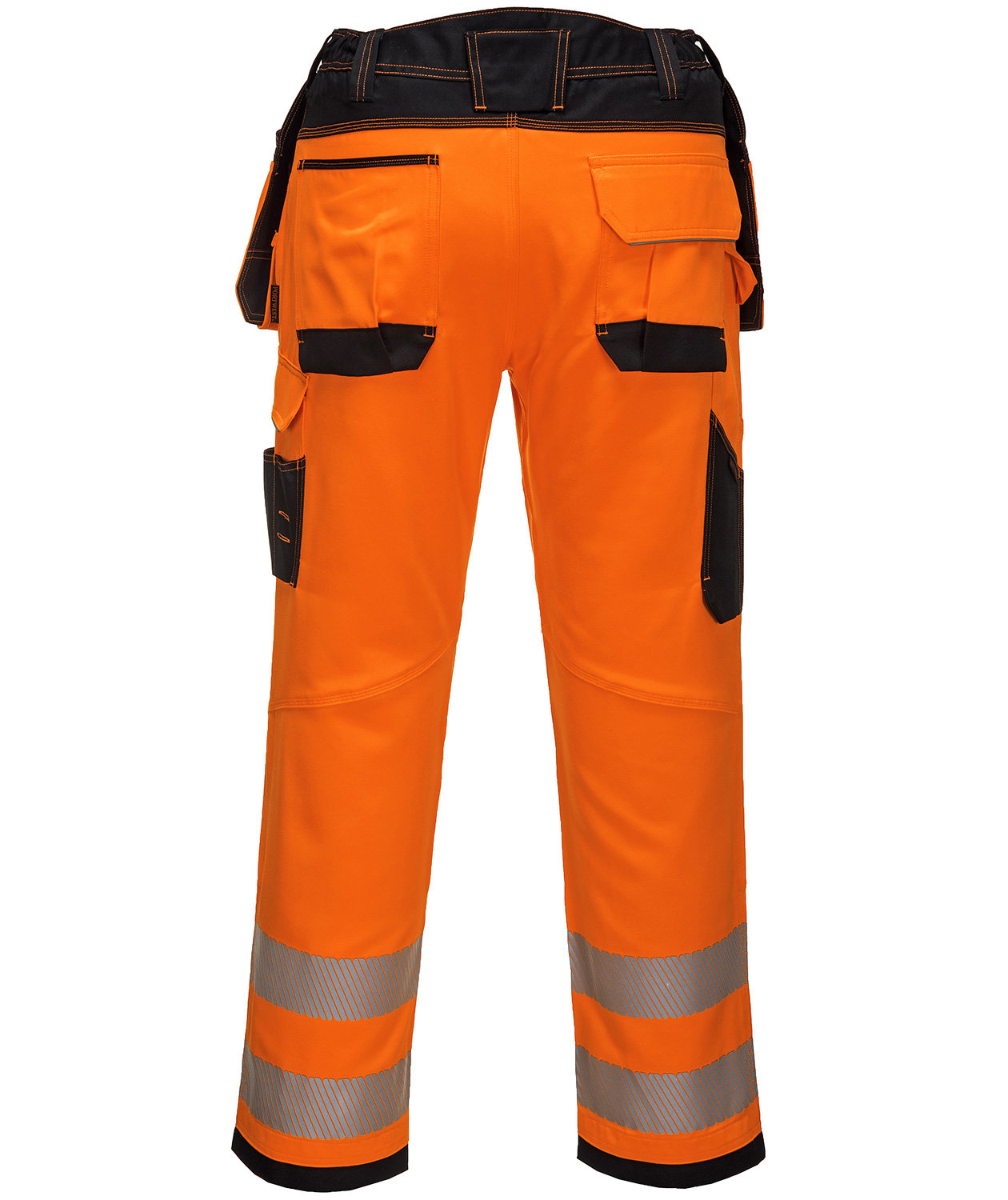 Portwest Vision hantverksbyxa T501, Varsel Orange/Svart
