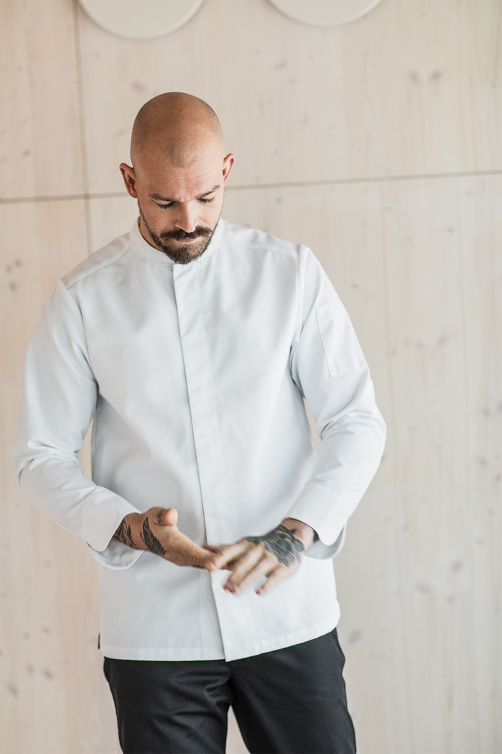 Segers 1099 kockskjorta, Vit