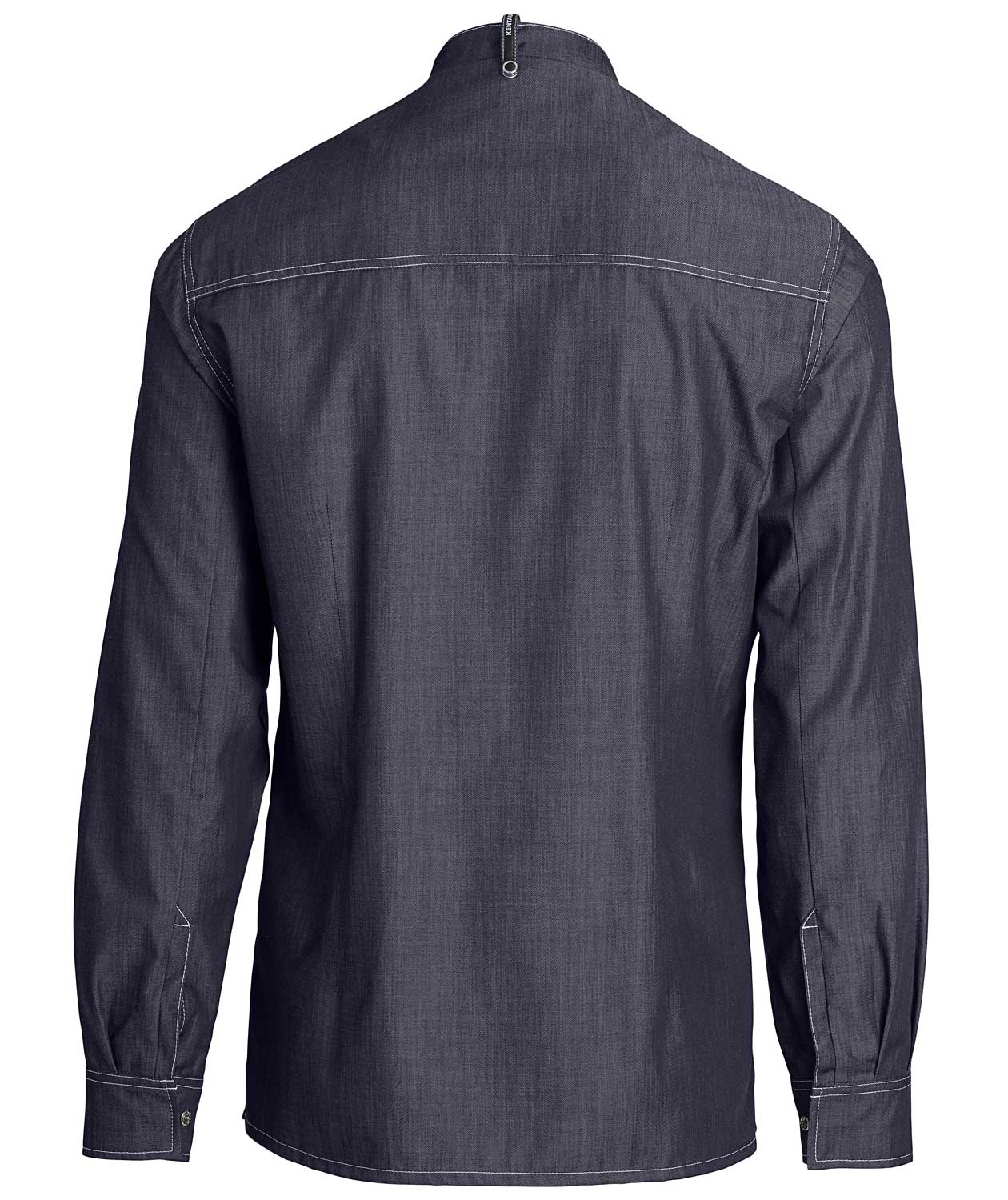 Kentaur modern fit kokke-/service skjorte, Oceanbl&aring;, large image number 2