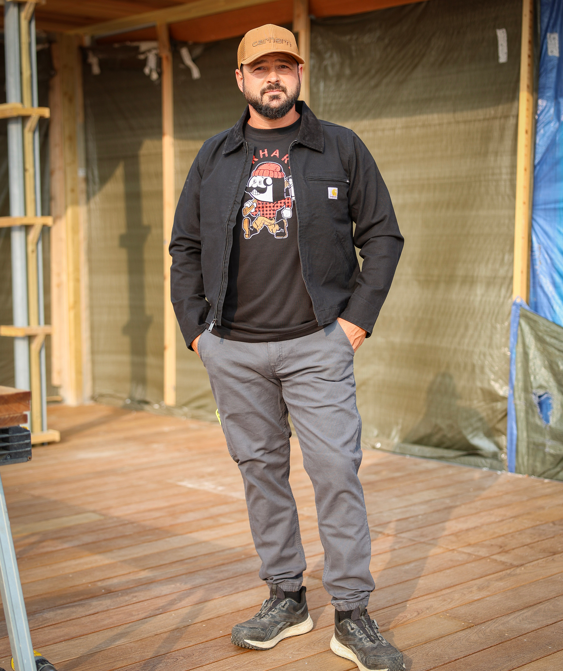 Carhartt Duck Detroit jacka, Black