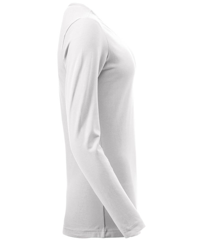 Clique Carolina l&aring;ng&auml;rmad T-shirt dam, Vit, large image number 2