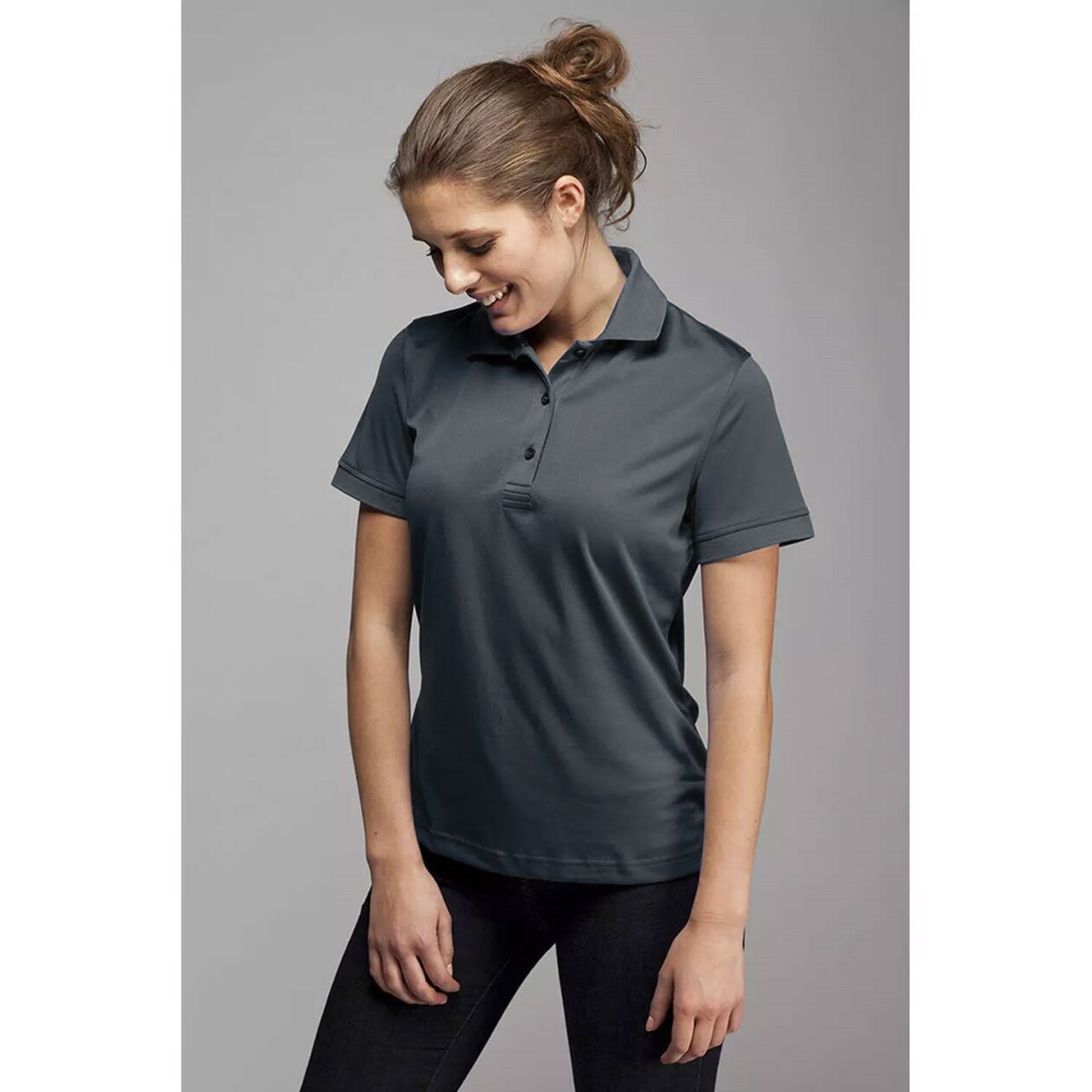 2. Sortering Pitch Stone dame polo T-shirt, Anthracite