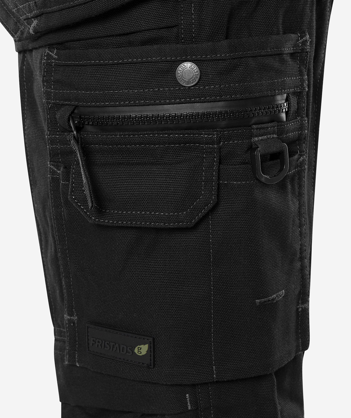 Fristads Green craftsman knickers 2531 GCYD, Black, large image number 6