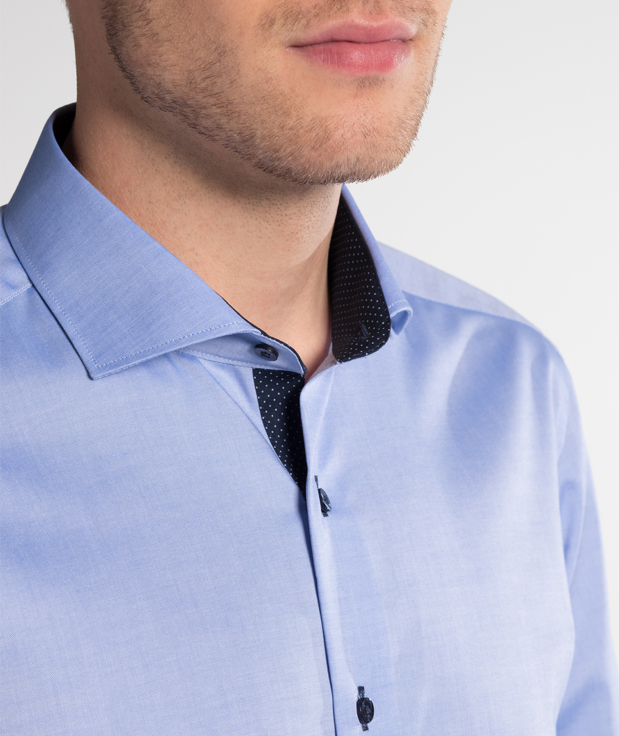 Eterna Fein Oxford Slim fit shirt, Blue, large image number 4