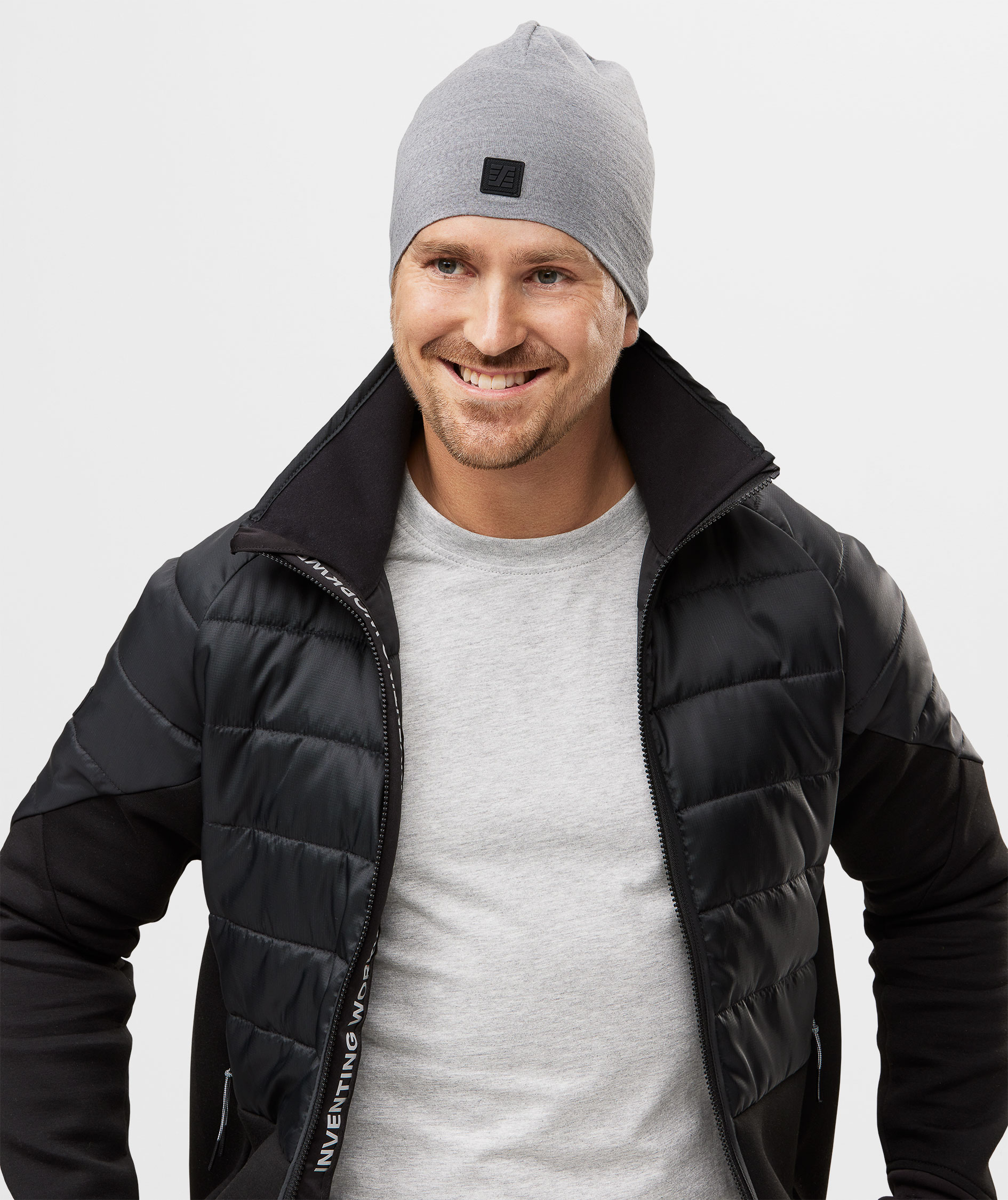 Snickers lue merinoull, Gr&aring; Melange