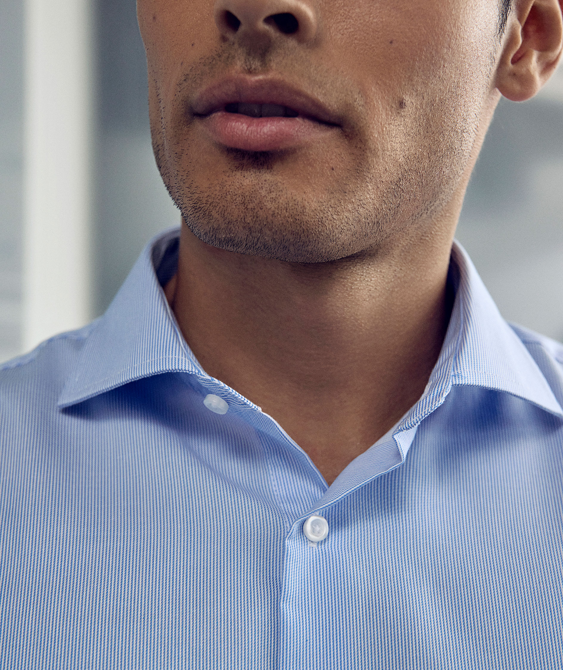 Seven Seas Fine Twill California modern fit skjorte, Lys Bl&aring;, large image number 5