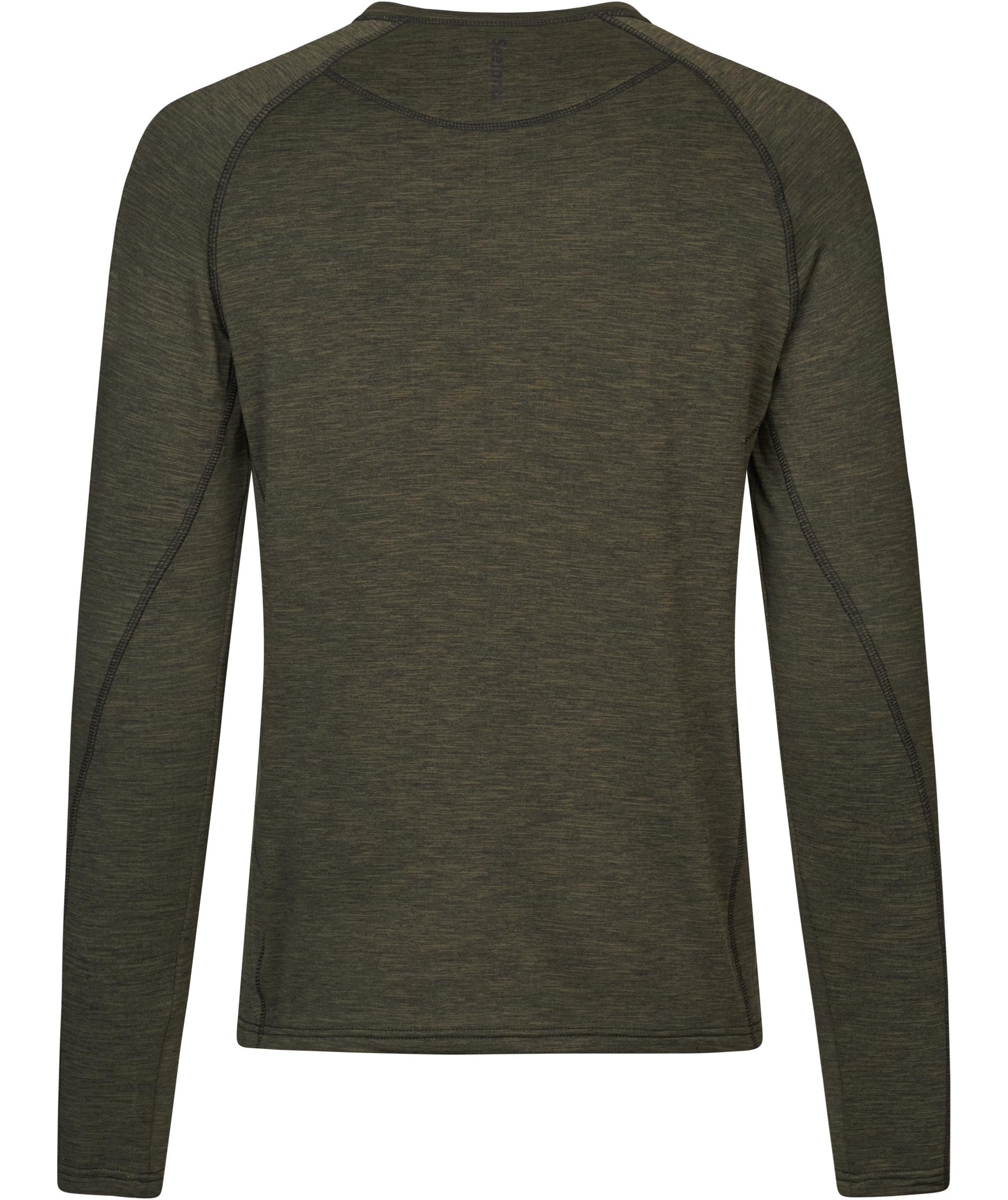 Seeland Peak Baselayer Sweater, Pine Green Melange