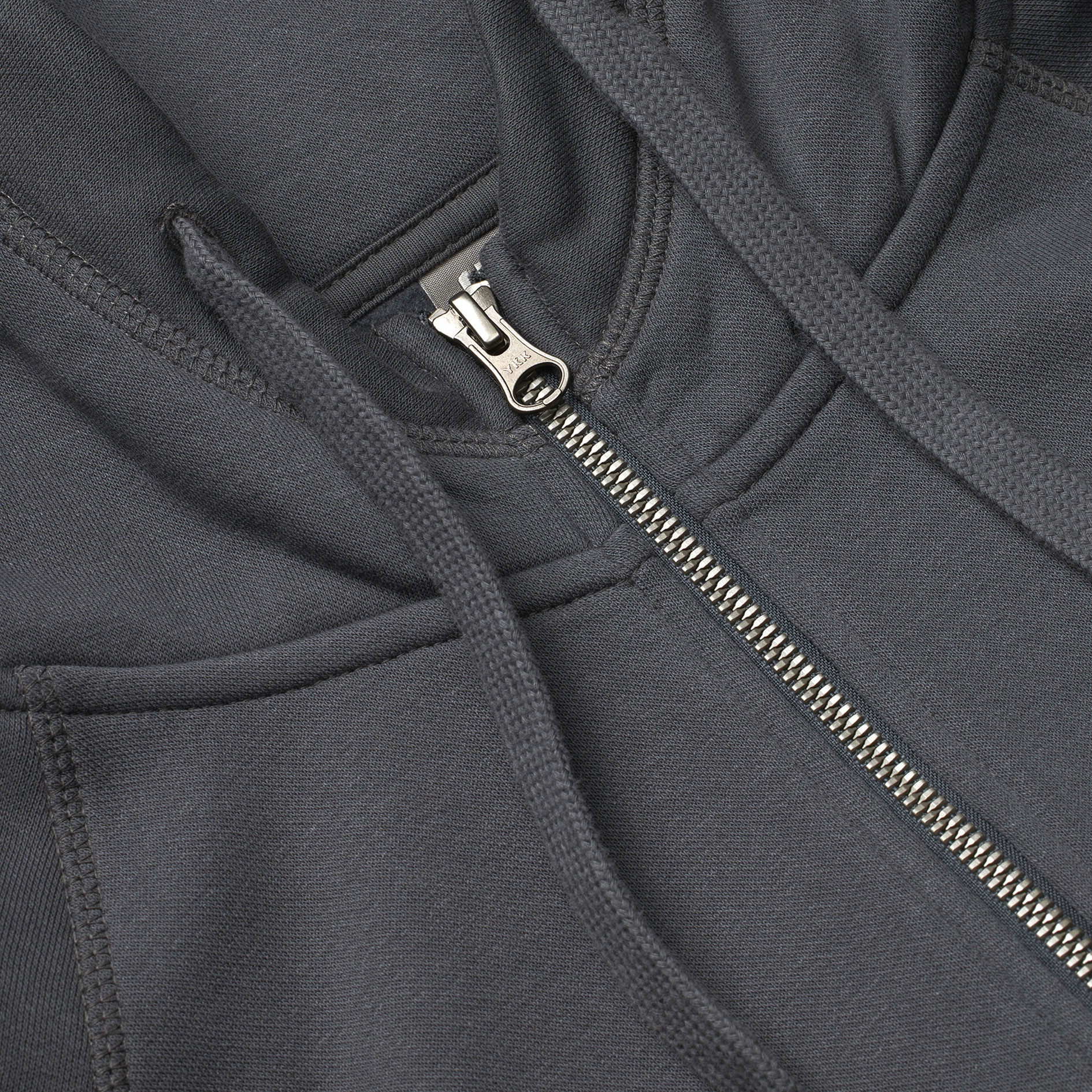 ID Core women's hoodie with zipper, Charcoal, large image number 3