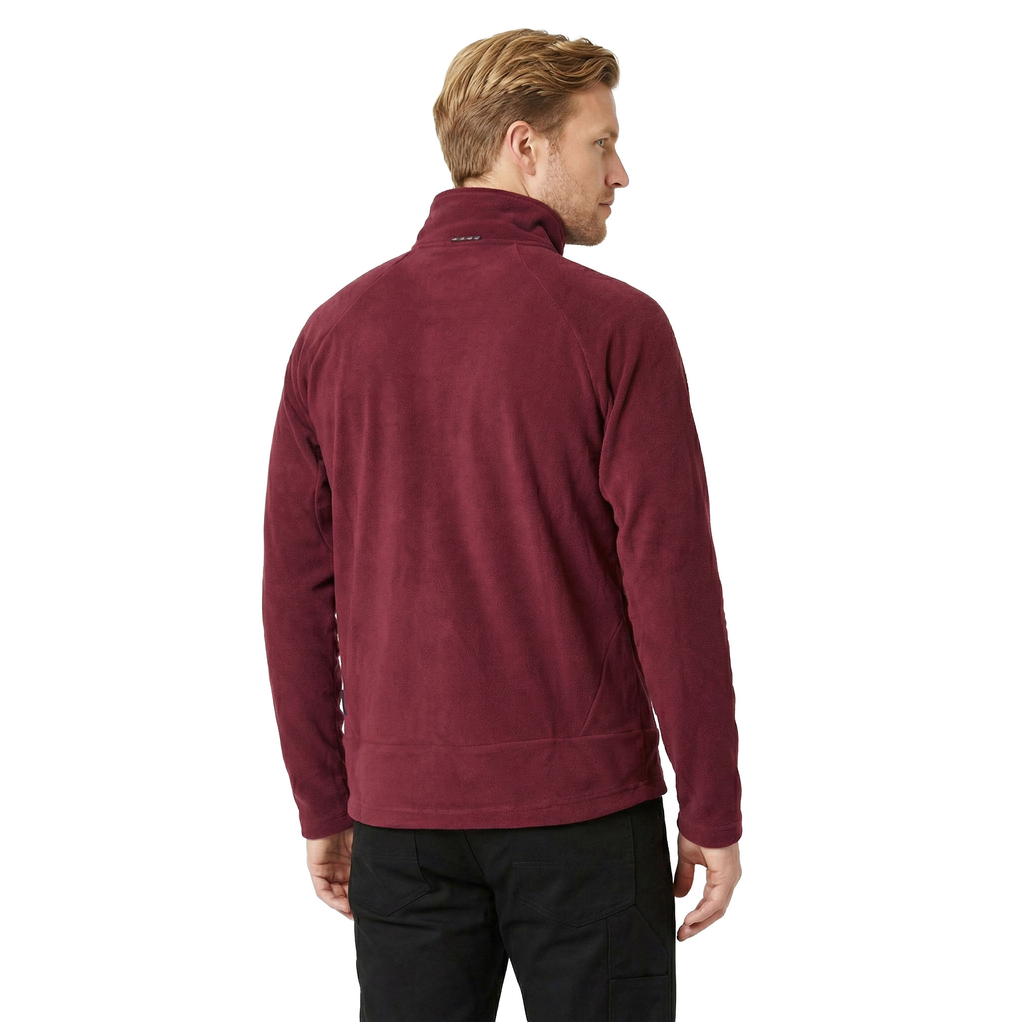 ID Zip'n'mix Active fleece cardigan, Bordeaux, large image number 3