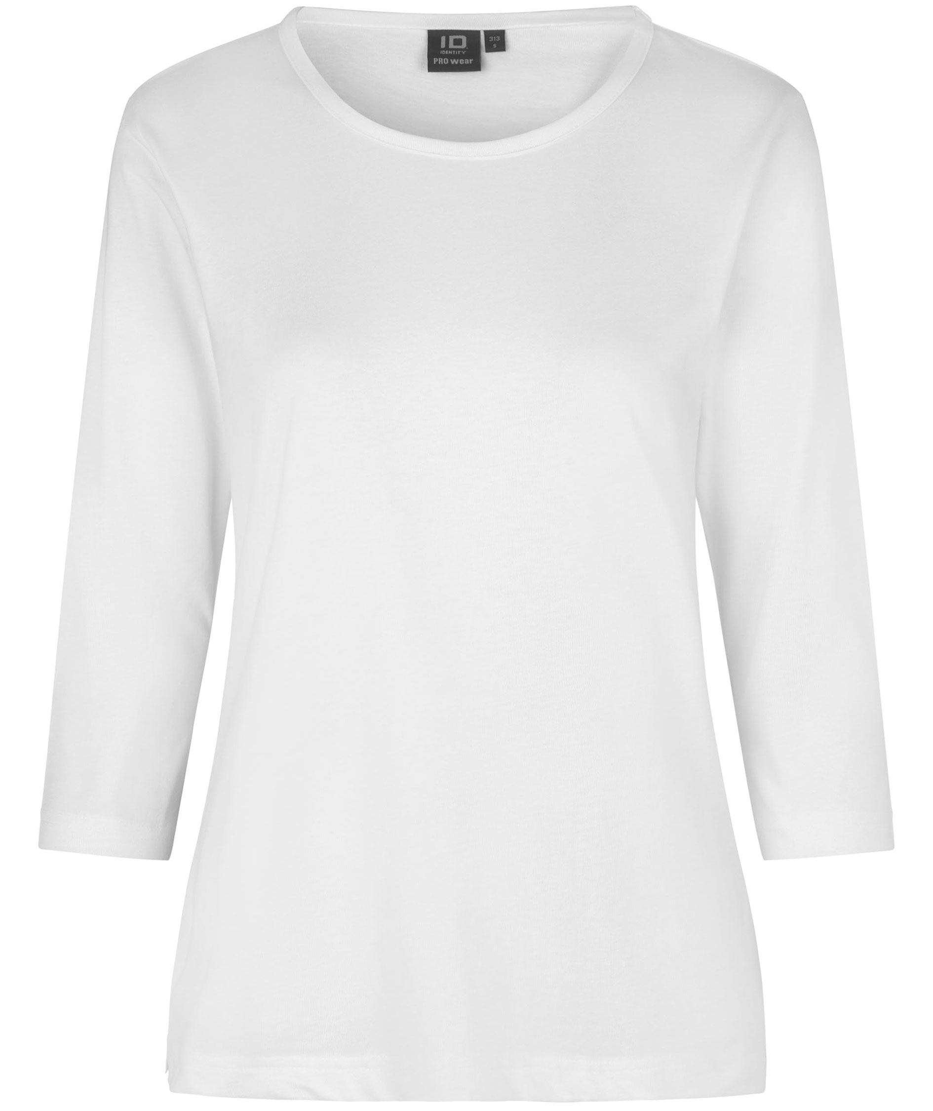 ID PRO Wear 3/4 ermet dame T-skjorte, Hvit, Hvit, swatch