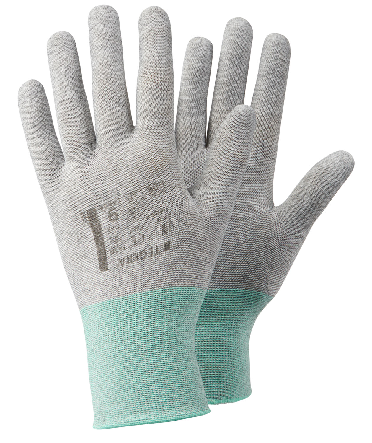 Tegera 805 ESD Arbeitshandschuhe, Grau/Gr&uuml;n