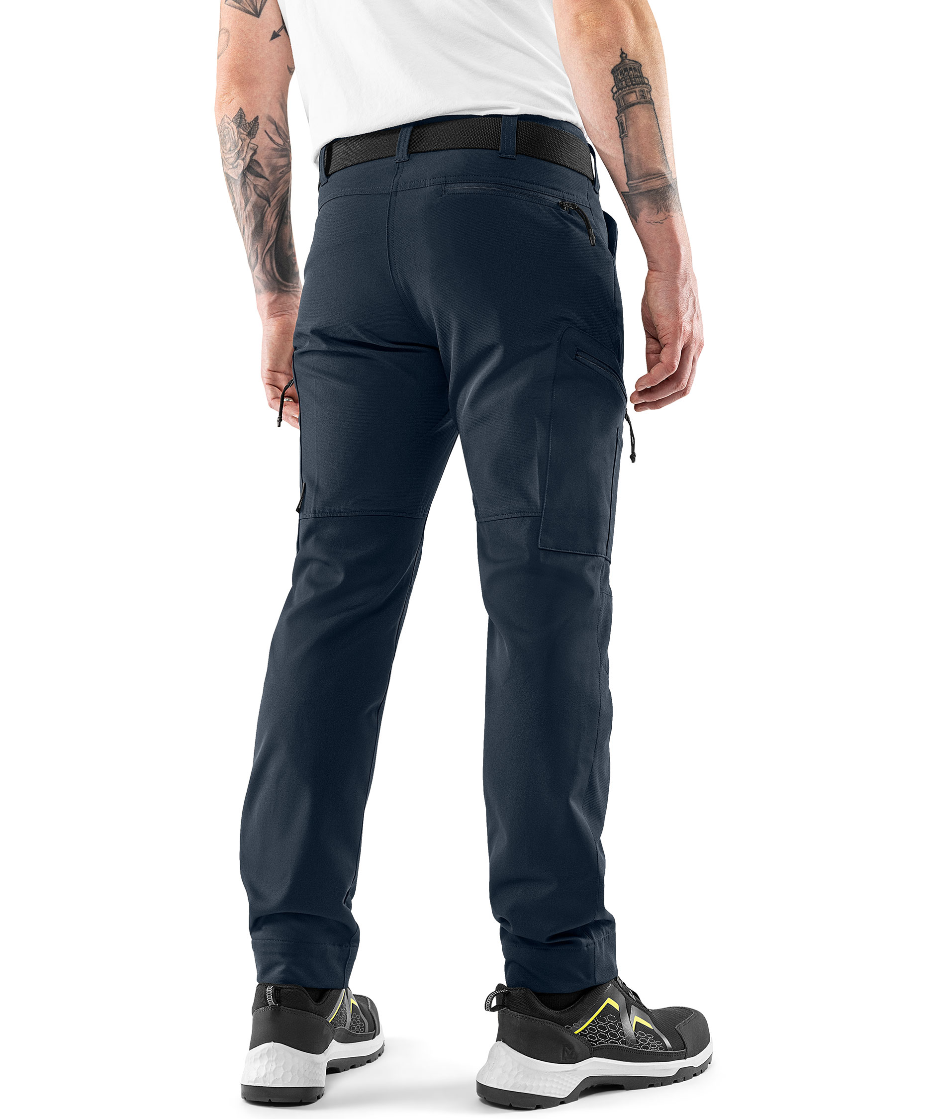 Fristads service trousers 2200 GSTT full stretch, Dark Marine Blue, large image number 3