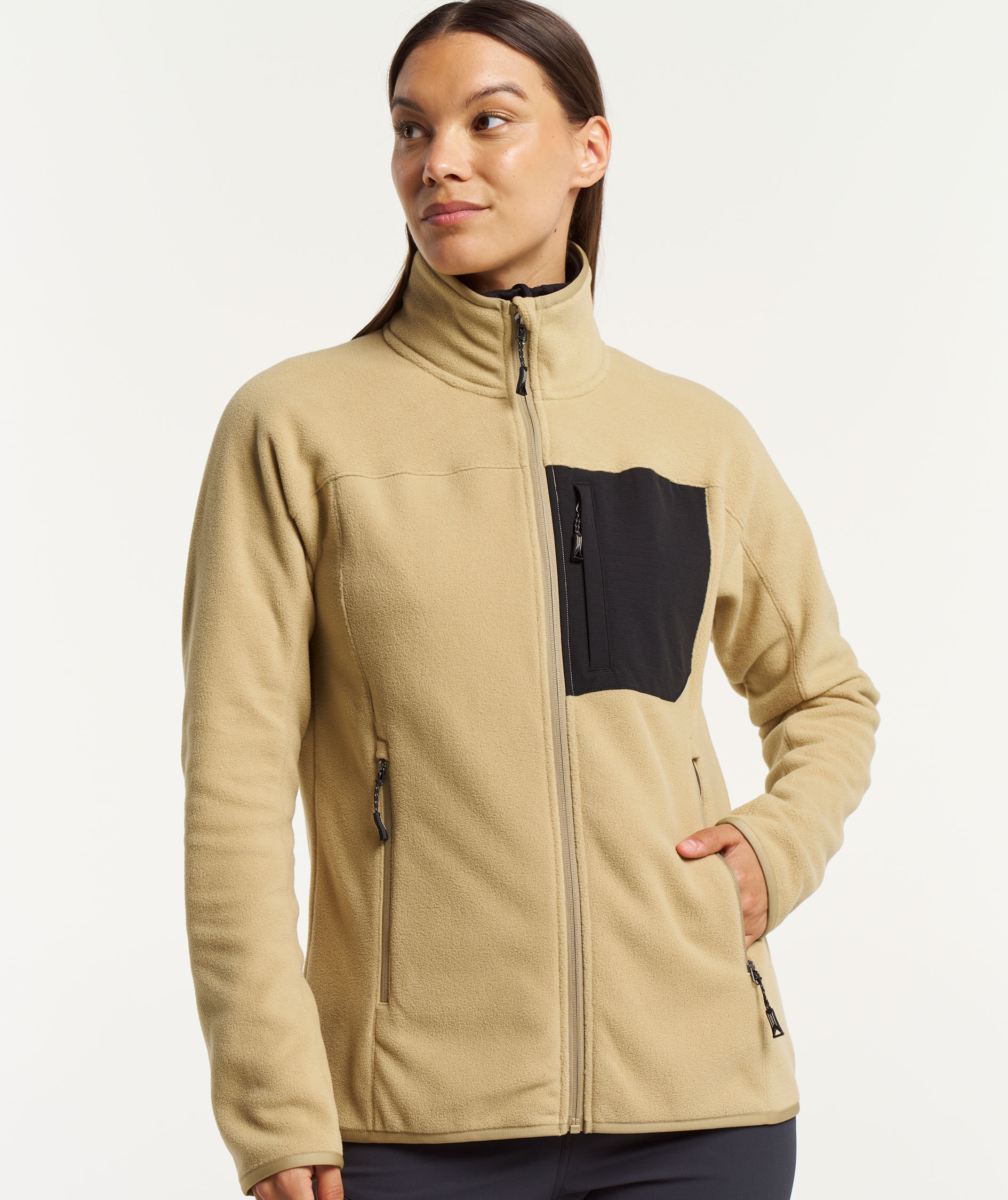 Tenson Himalaya dame fleecejakke, Beige, large image number 7
