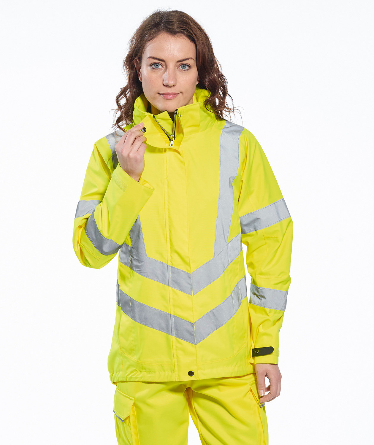 Portwest Damen Arbeitsjacke, Hi-Vis Gelb, large image number 3