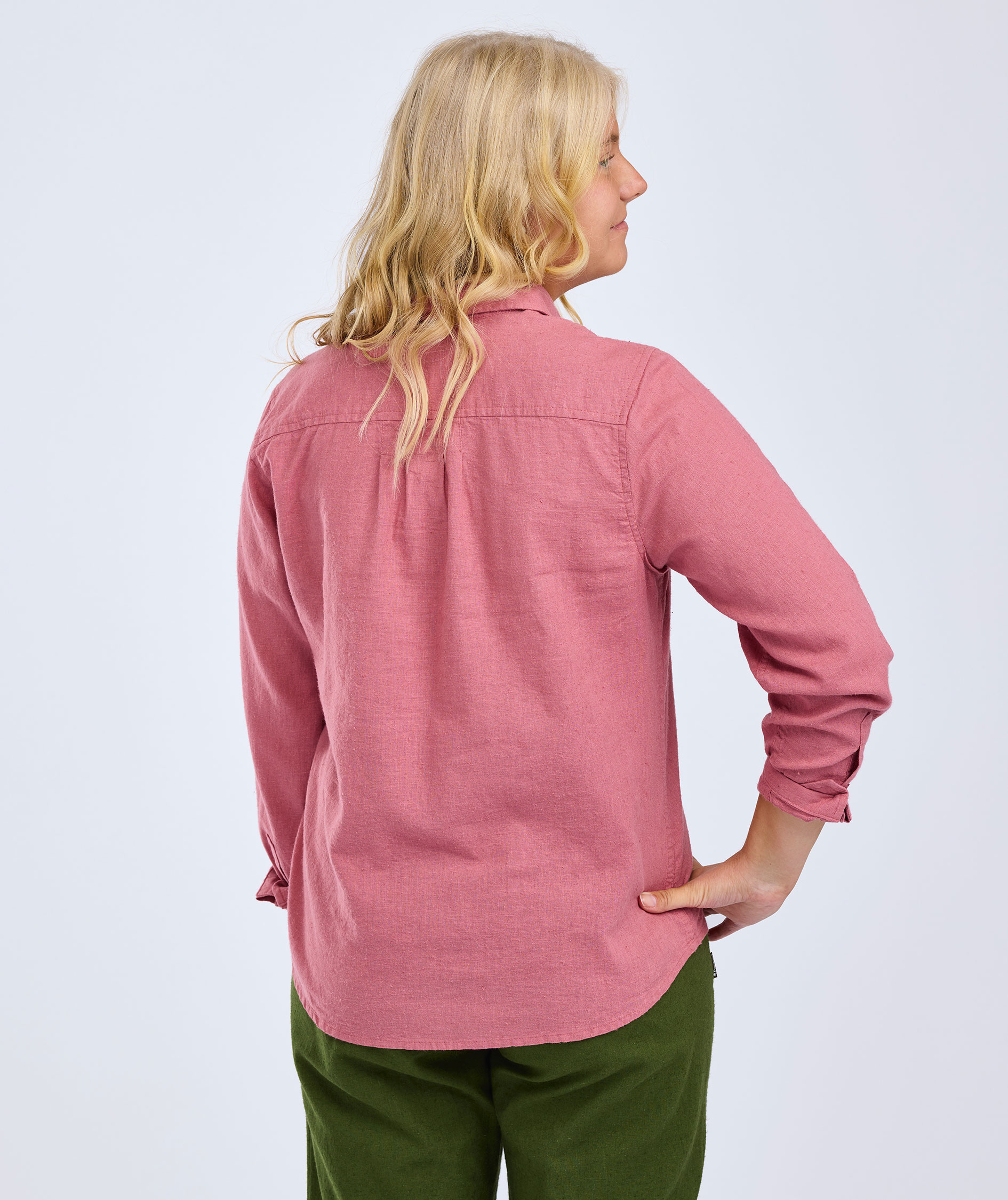 Pinewood V&auml;rnamo InsectSafe dameskjorte, Dusty Pink, large image number 3