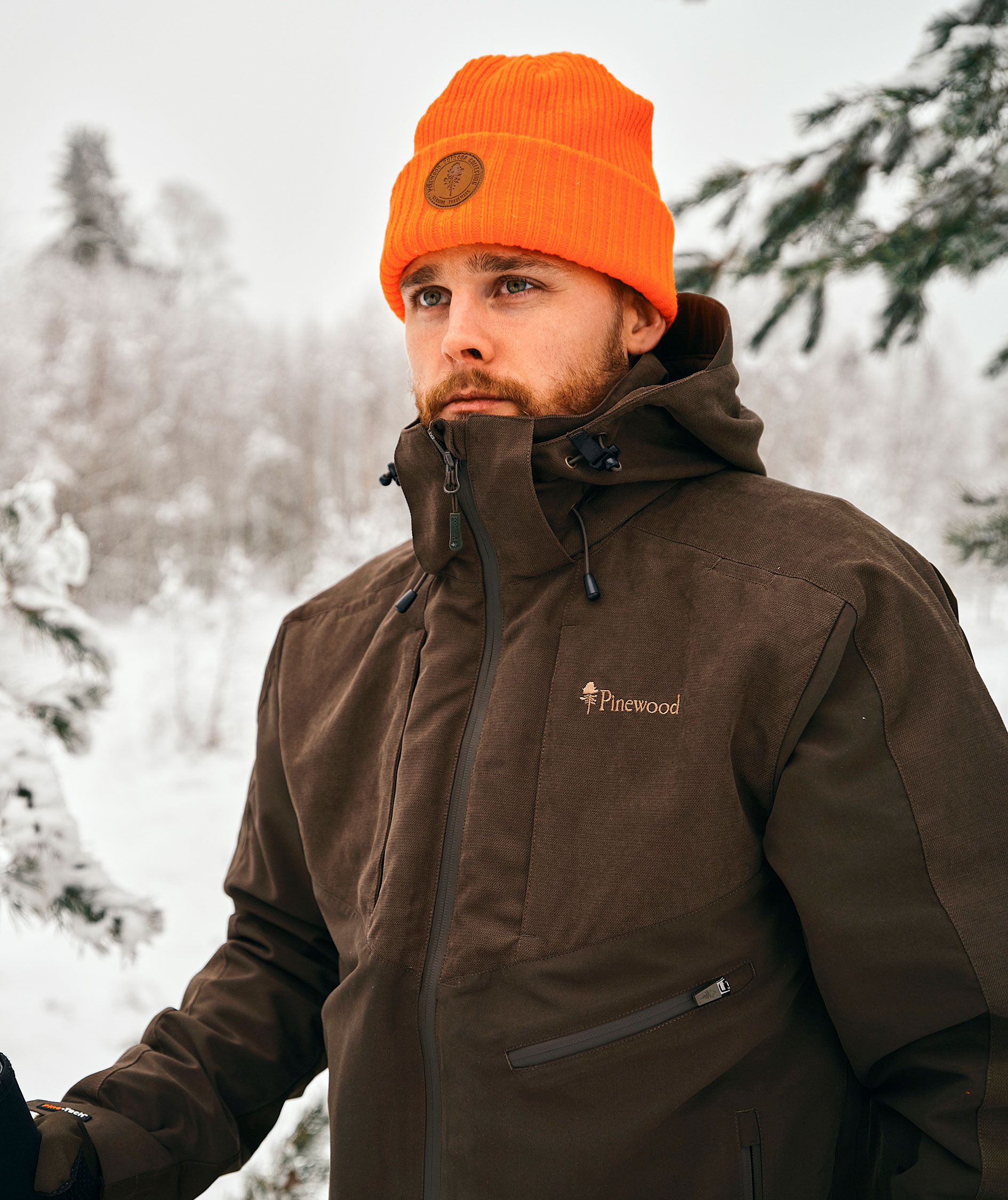 Pinewood Furudal Caribou Hunt Extreme jakke, Suede Brown/dark olive, large image number 3