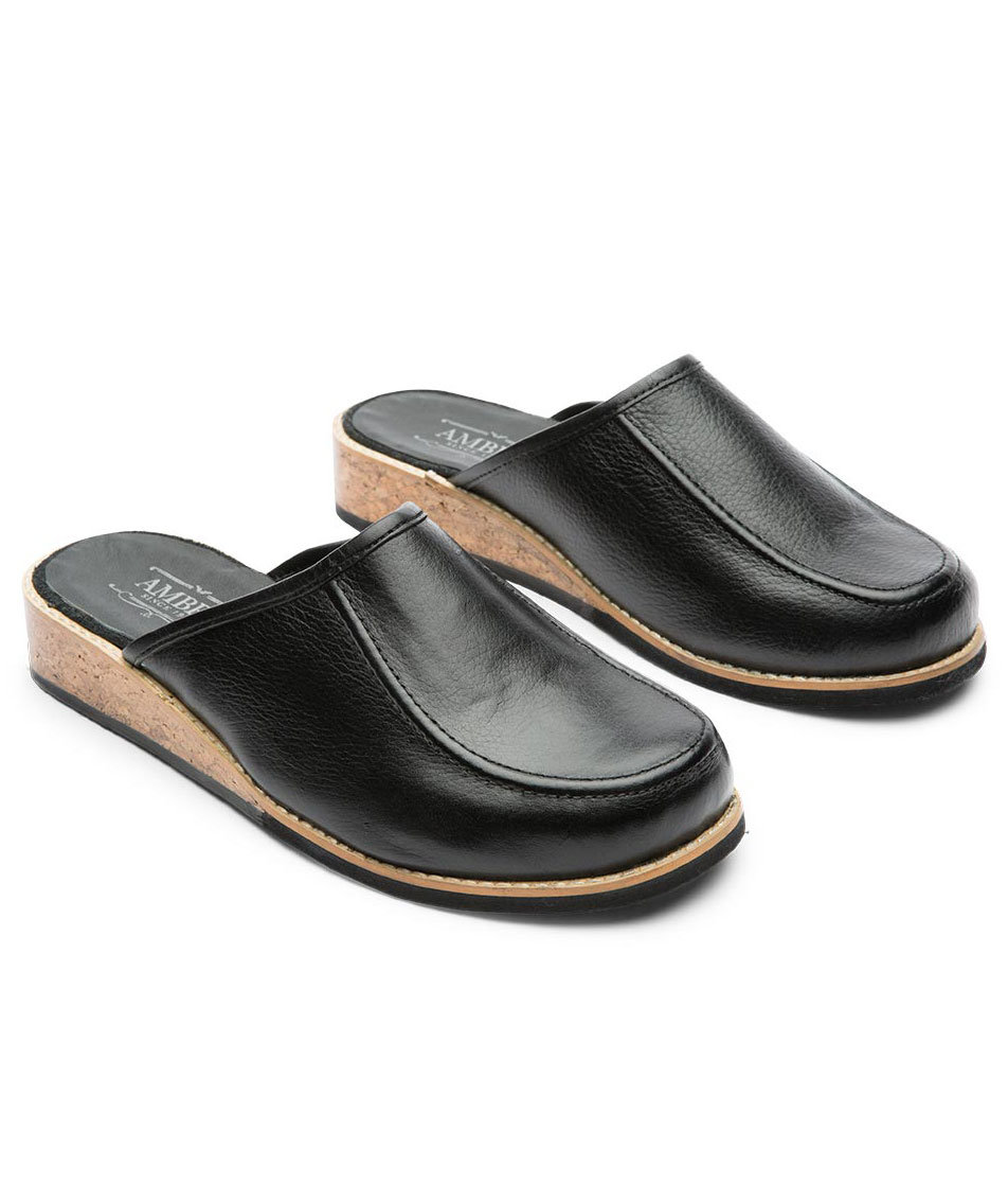 Ambr&eacute; Kork sandaler, Svart