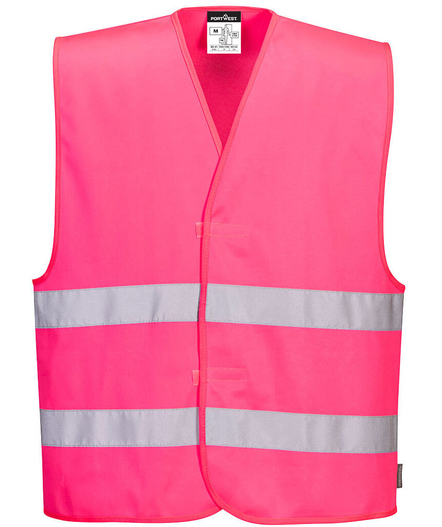 Portwest Iona &ouml;verdragsv&auml;st med reflexer, Rosa