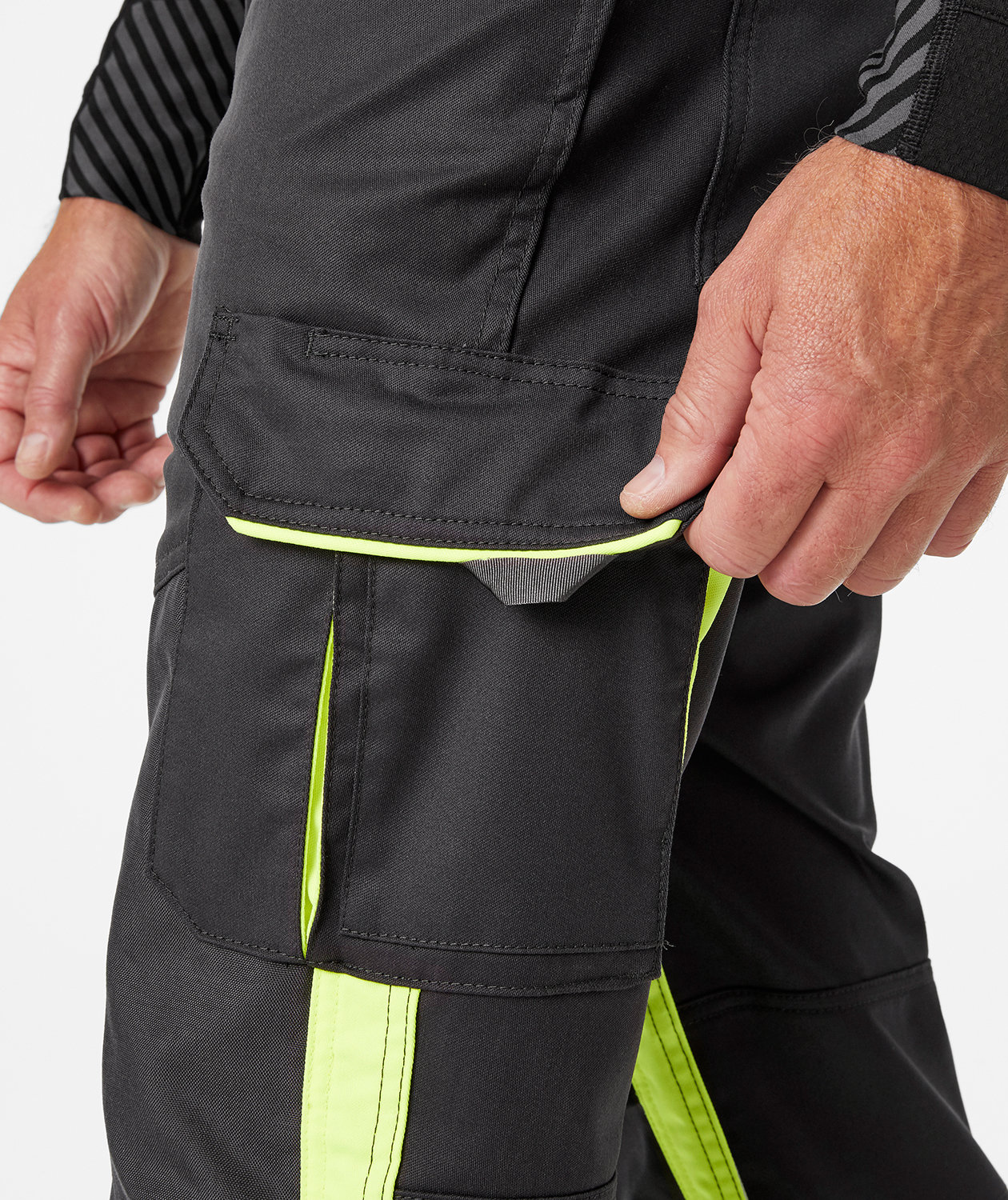 Helly Hansen Alna 2.0 arbetsbyxa, Varsel gul/charcoal, large image number 4