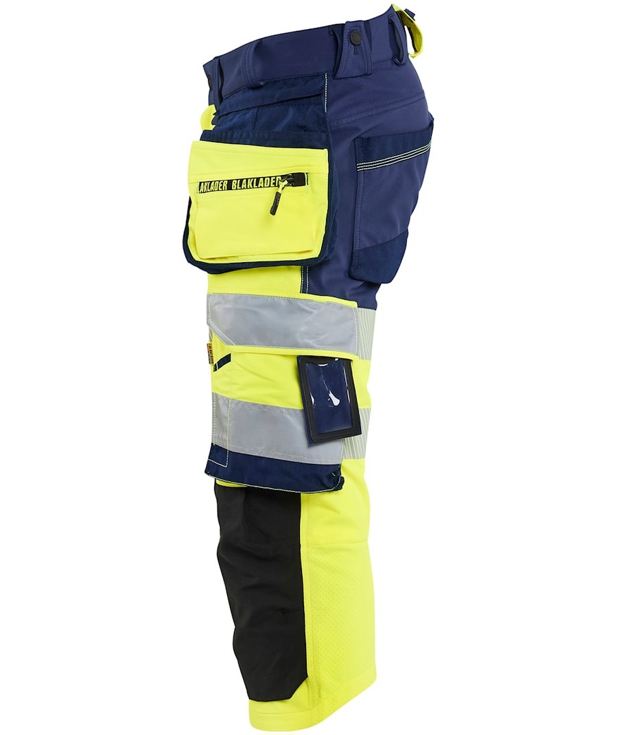 Bl&aring;kl&auml;der craftsman knickers full stretch, Hi-Vis yellow/marine, large image number 3