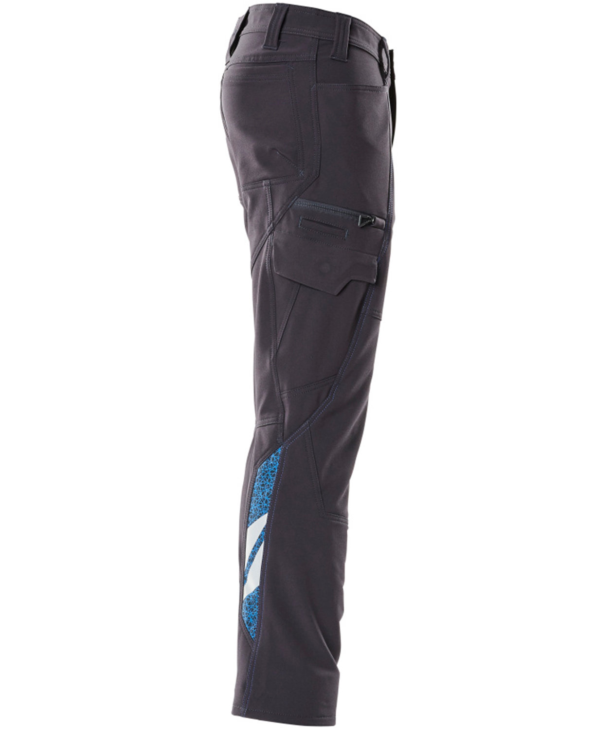 Mascot Accelerate service trousers full stretch, Dark Marine Blue, large image number 2