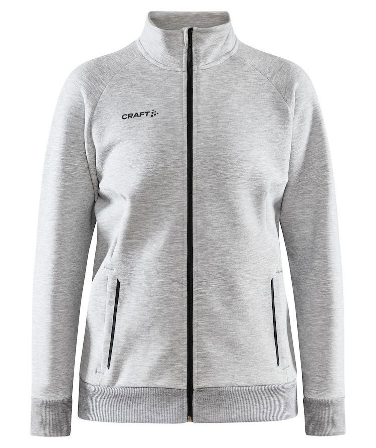Craft Core Soul Full Zip Damen Sweatjacke, Grey melange, Grey melange, swatch