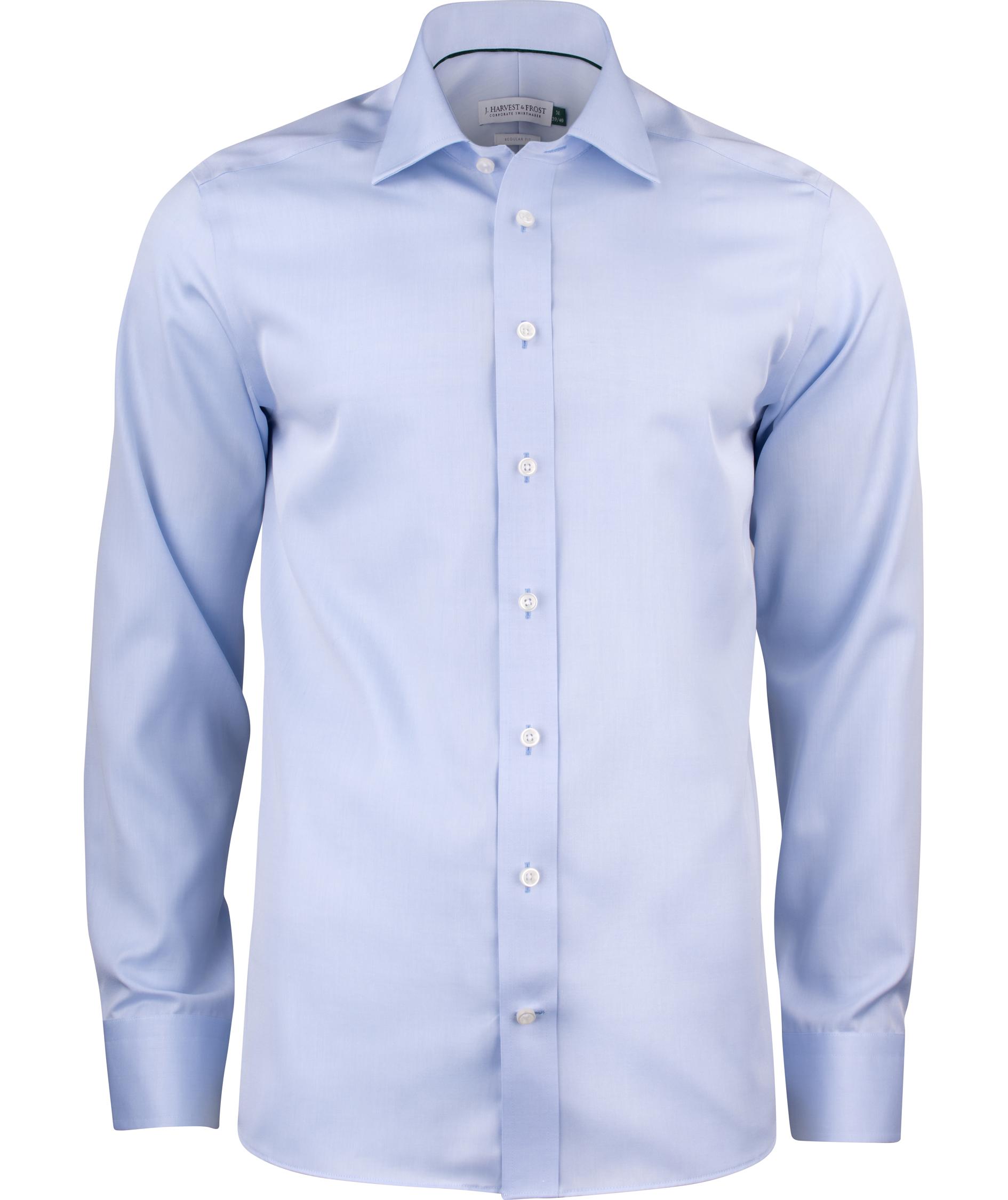 J. Harvest & Frost Twill Green Bow O1 regular fit skjorta, Sky Blue, Sky Blue, swatch