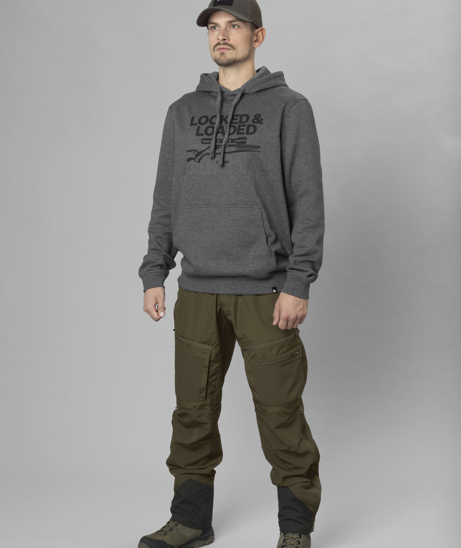 Seeland Loaded Hoodie, Grey melange, large image number 4