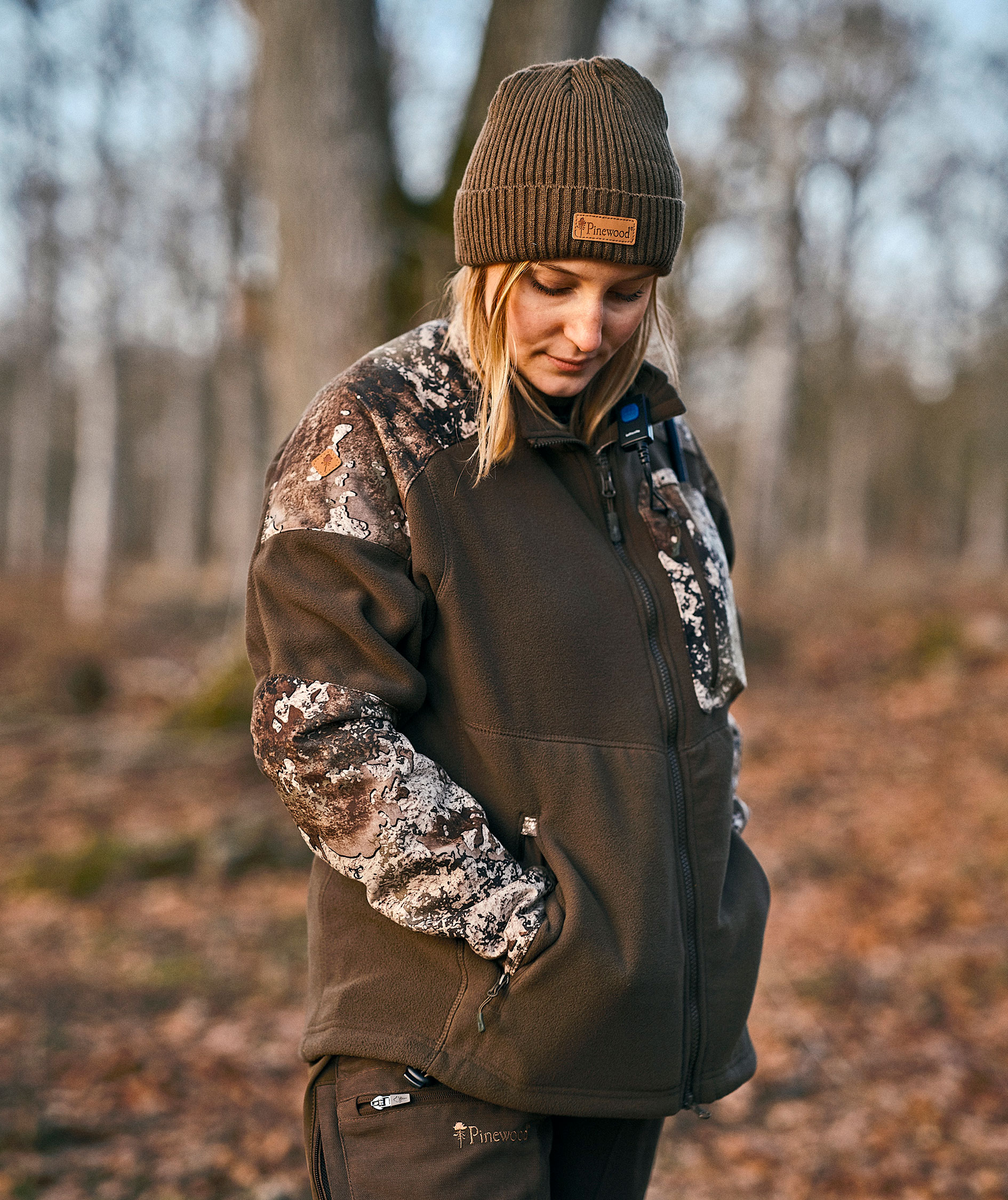 Pinewood&nbsp;Sm&aring;land Hunters Camou dame fleecejakke